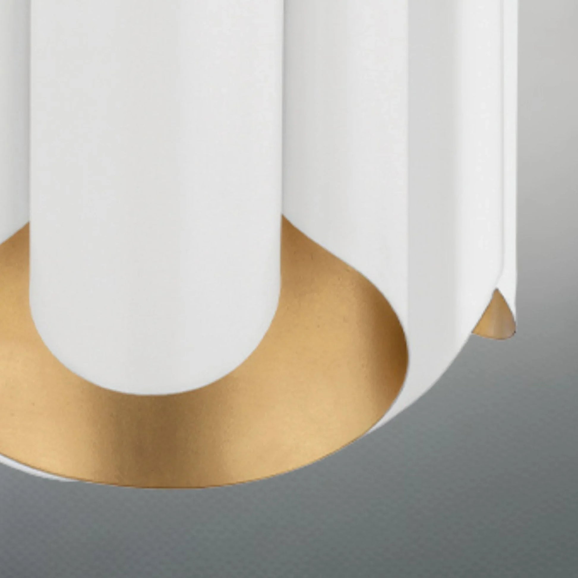 Hudson Valley Lighting - Banks 17" 6-Light Pendant, Gold Leaf/White Finish | Bees Lighting