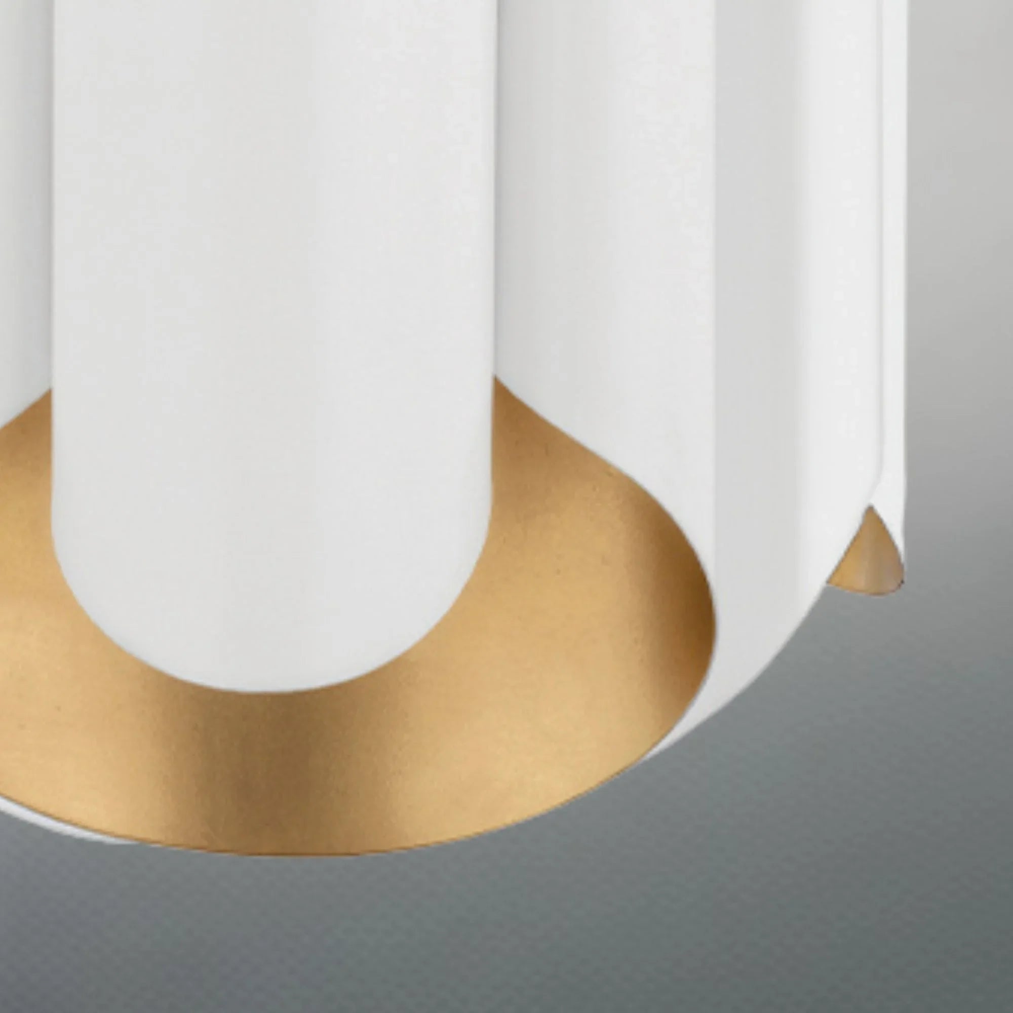 Hudson Valley Lighting - Banks 17" 6-Light Pendant, Gold Leaf/White Finish | Bees Lighting