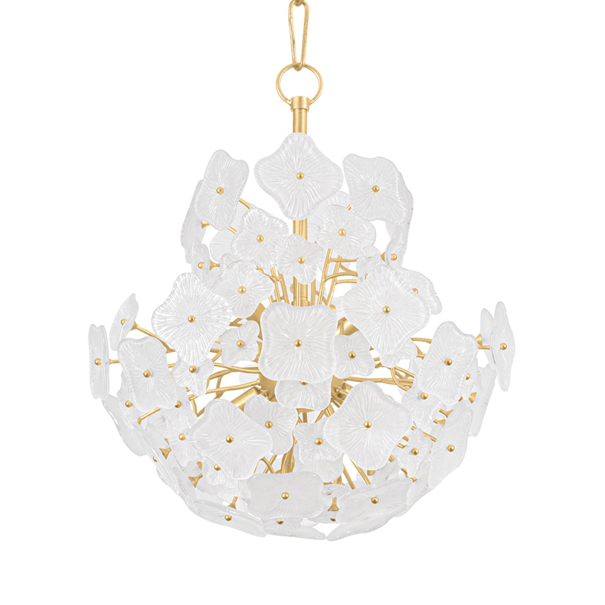 Barrytown 26" 7-Light Chandelier, Vintage Gold Leaf Finish