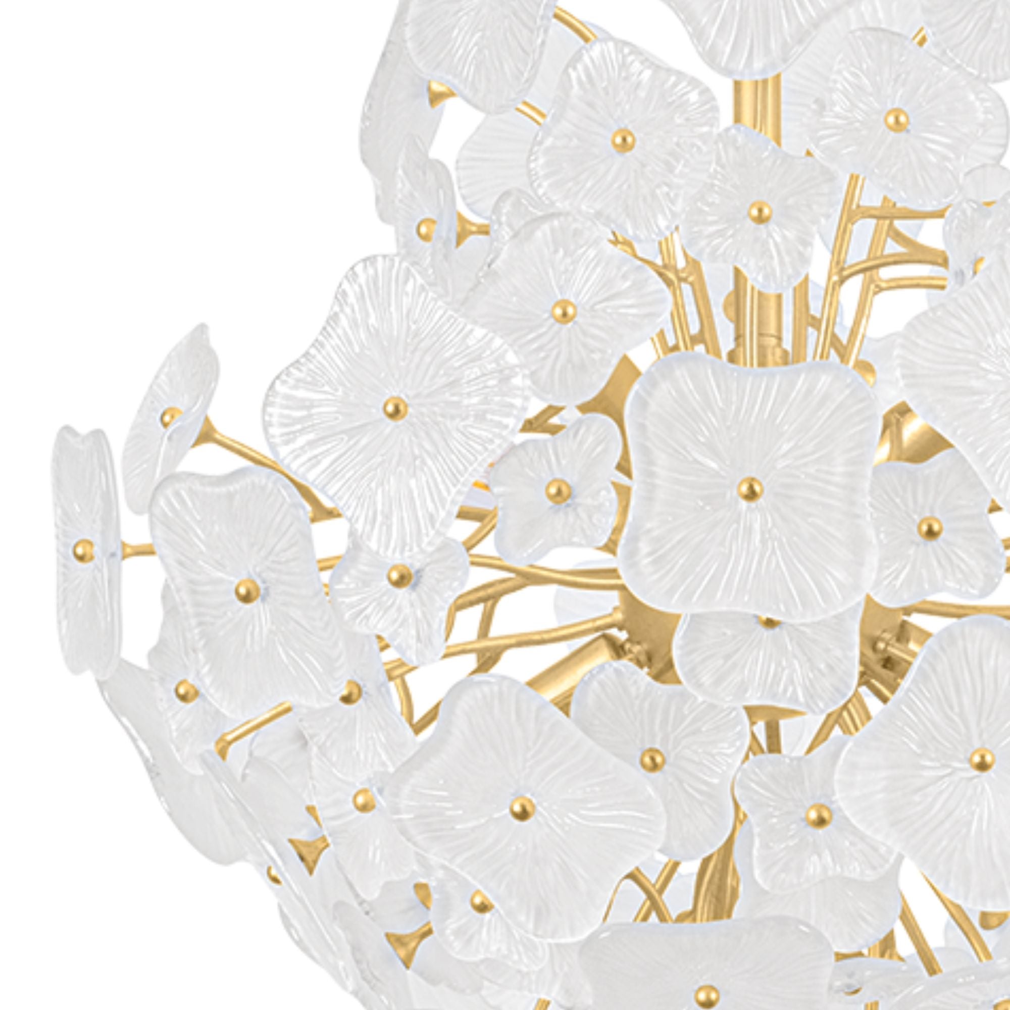 Barrytown 26" 7-Light Chandelier, Vintage Gold Leaf Finish
