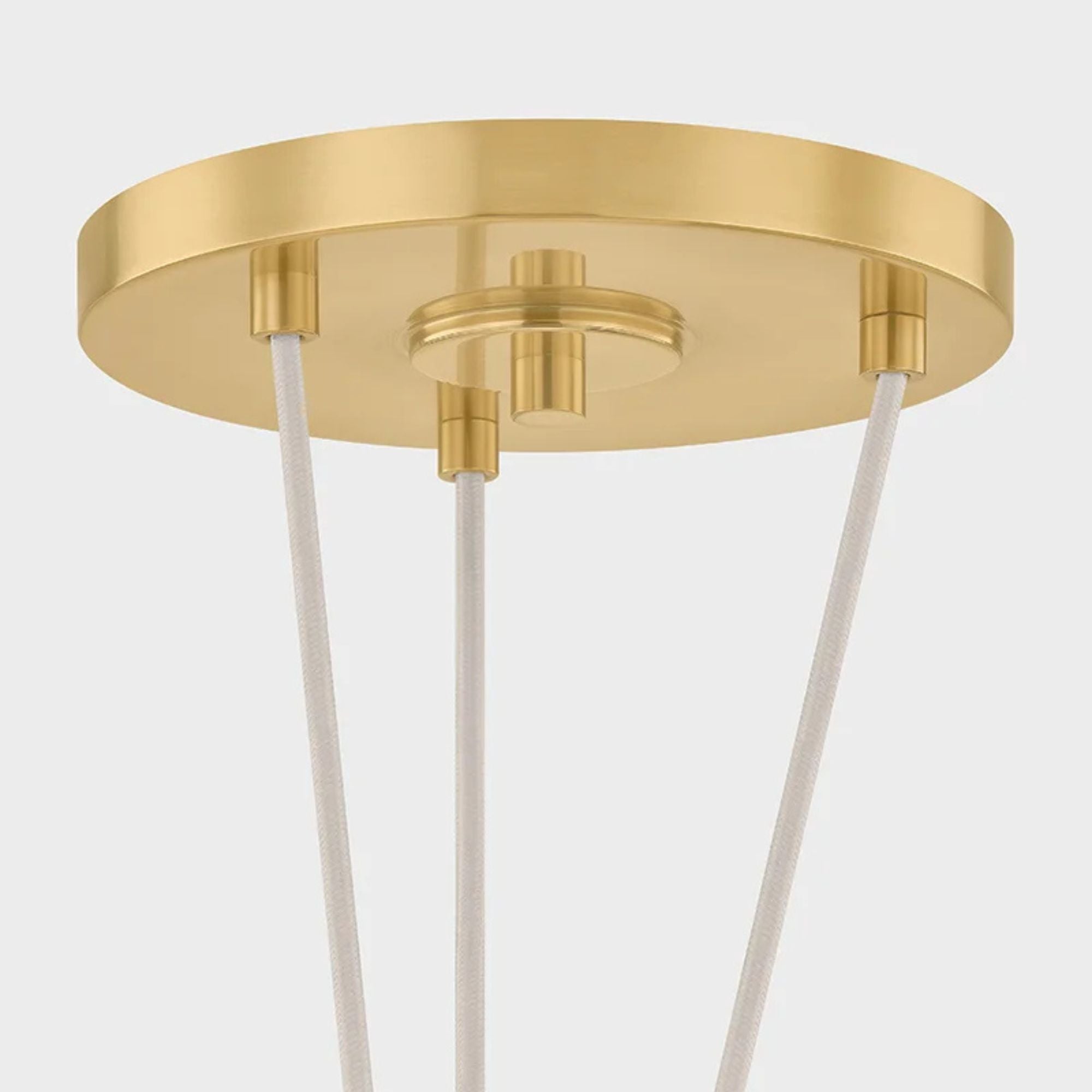 Hudson Valley Baudette 10.5 in. Pendant Light, Aged Brass with Seeded Cloud Glass