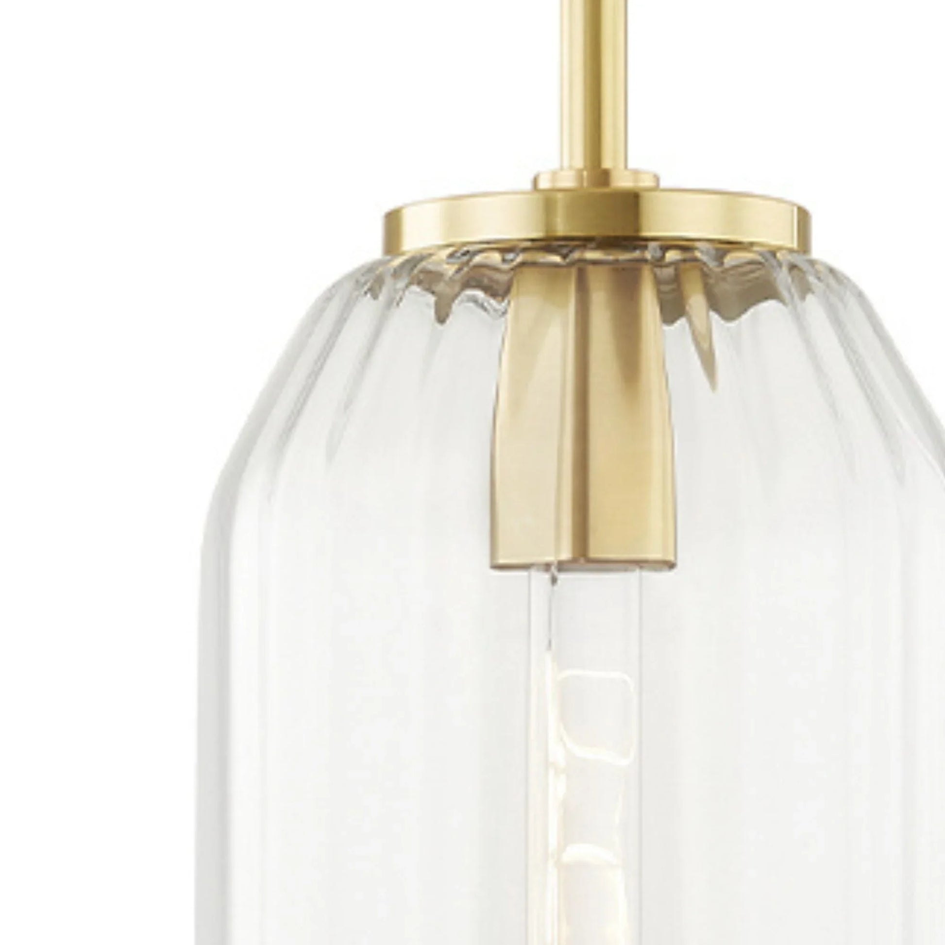 Hudson Valley Lighting - Bennett 15" Pendant, Aged Brass Finish | Bees Lighting