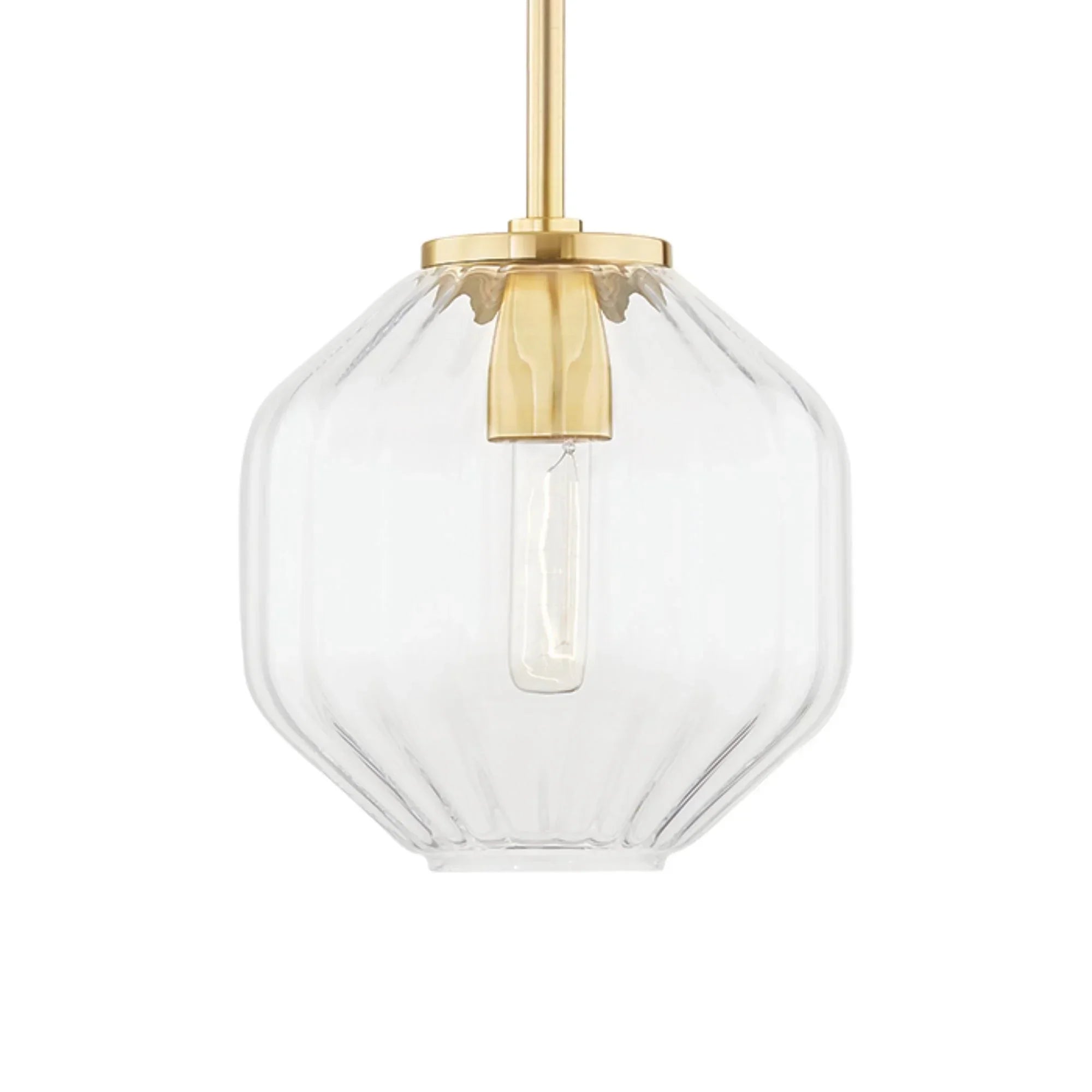 Bennett 10" Pendant, Aged Brass Finish