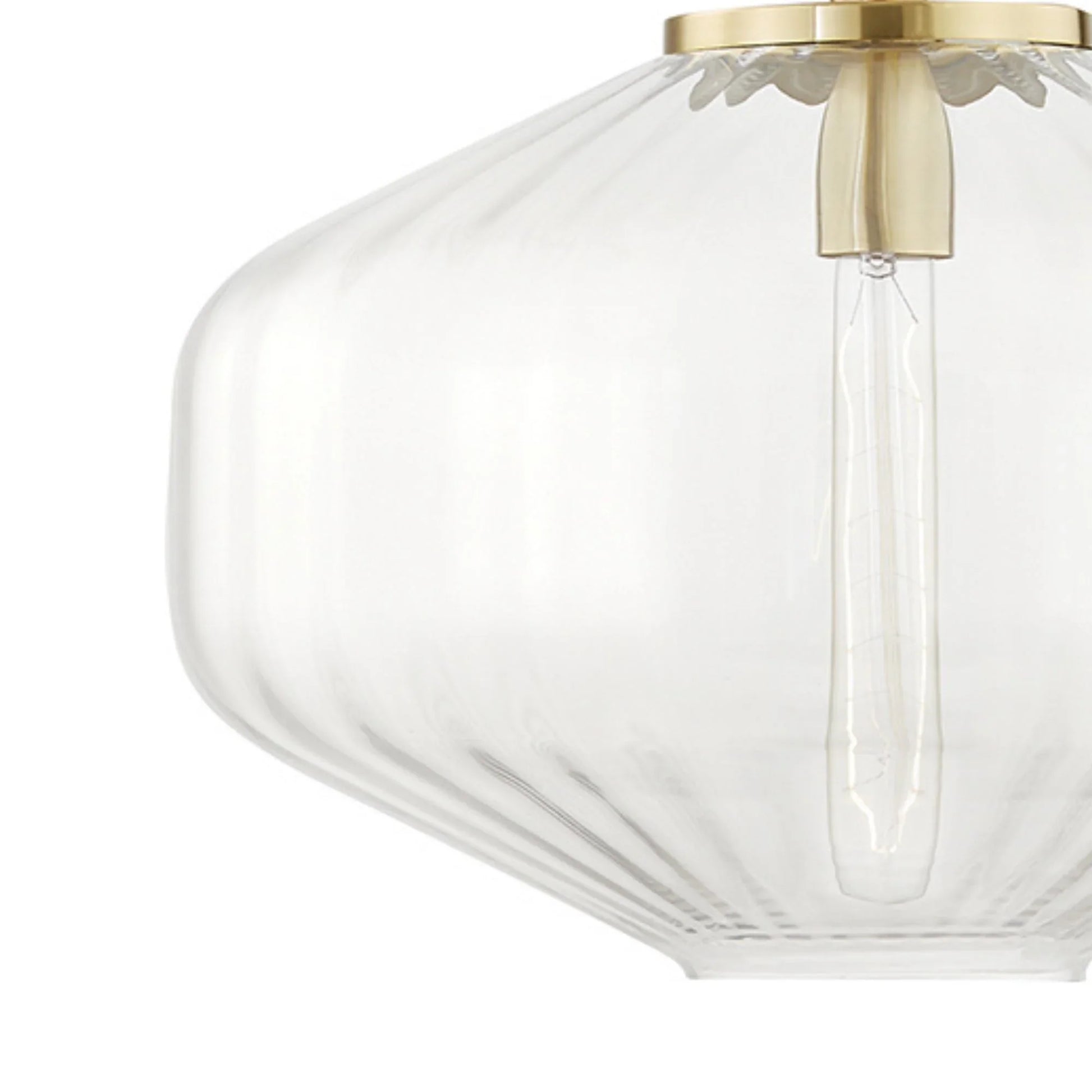 Hudson Valley Lighting - Bennett 18" Pendant, Aged Brass Finish | Bees Lighting