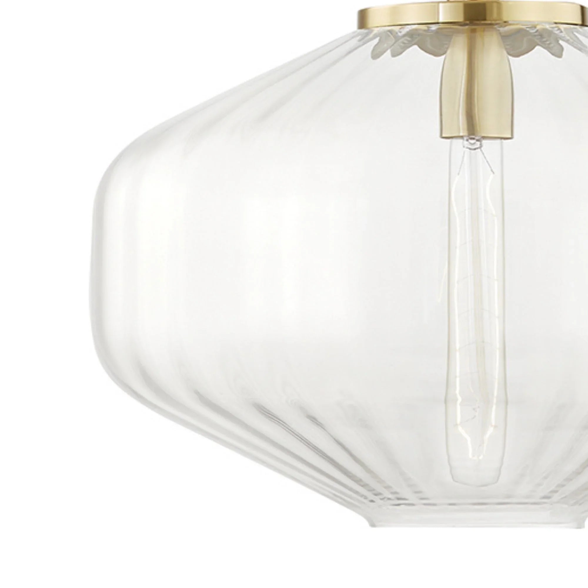 Hudson Valley Lighting - Bennett 18" Pendant, Aged Brass Finish | Bees Lighting