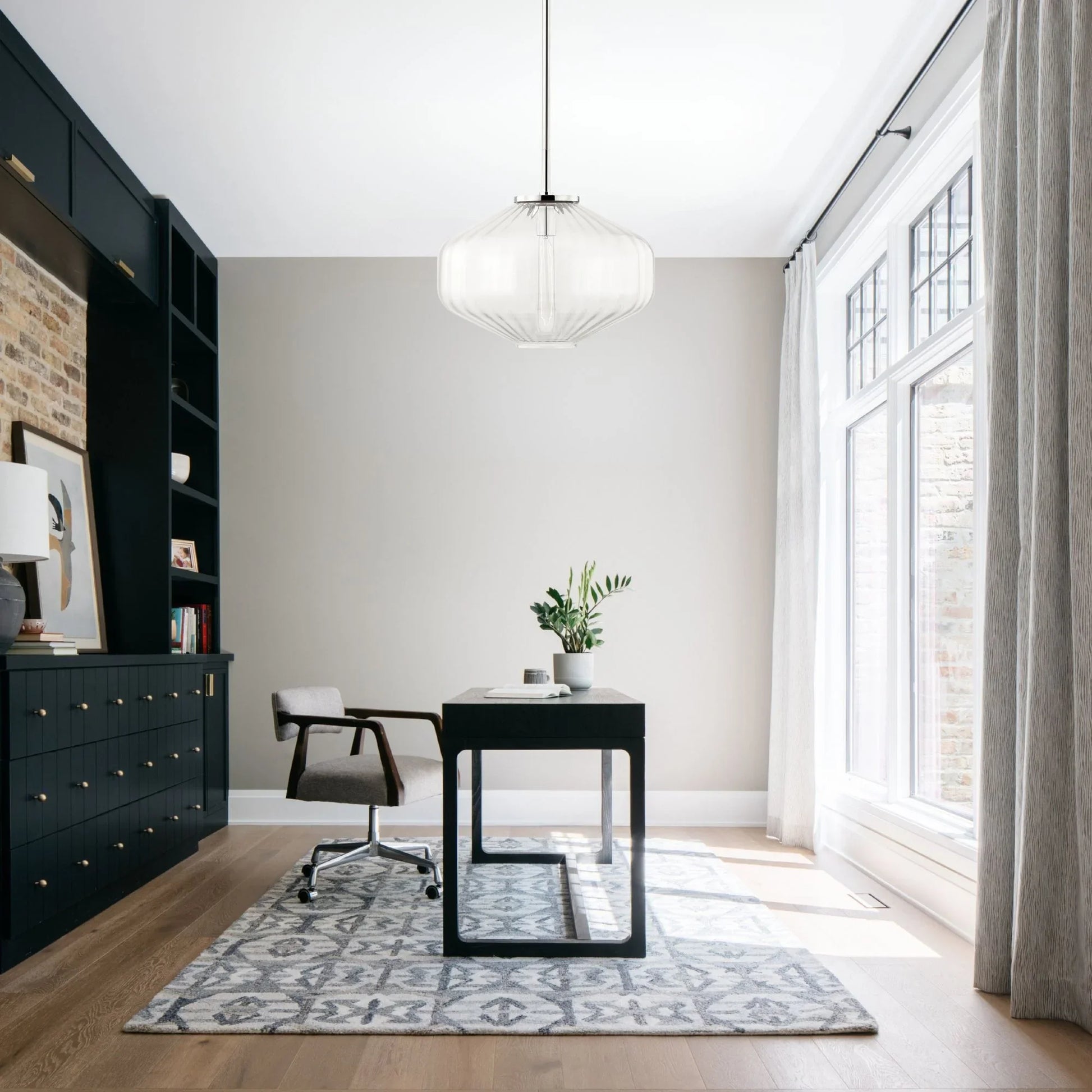 Hudson Valley Lighting - Bennett 18" Pendant, Polished Nickel Finish | Bees Lighting