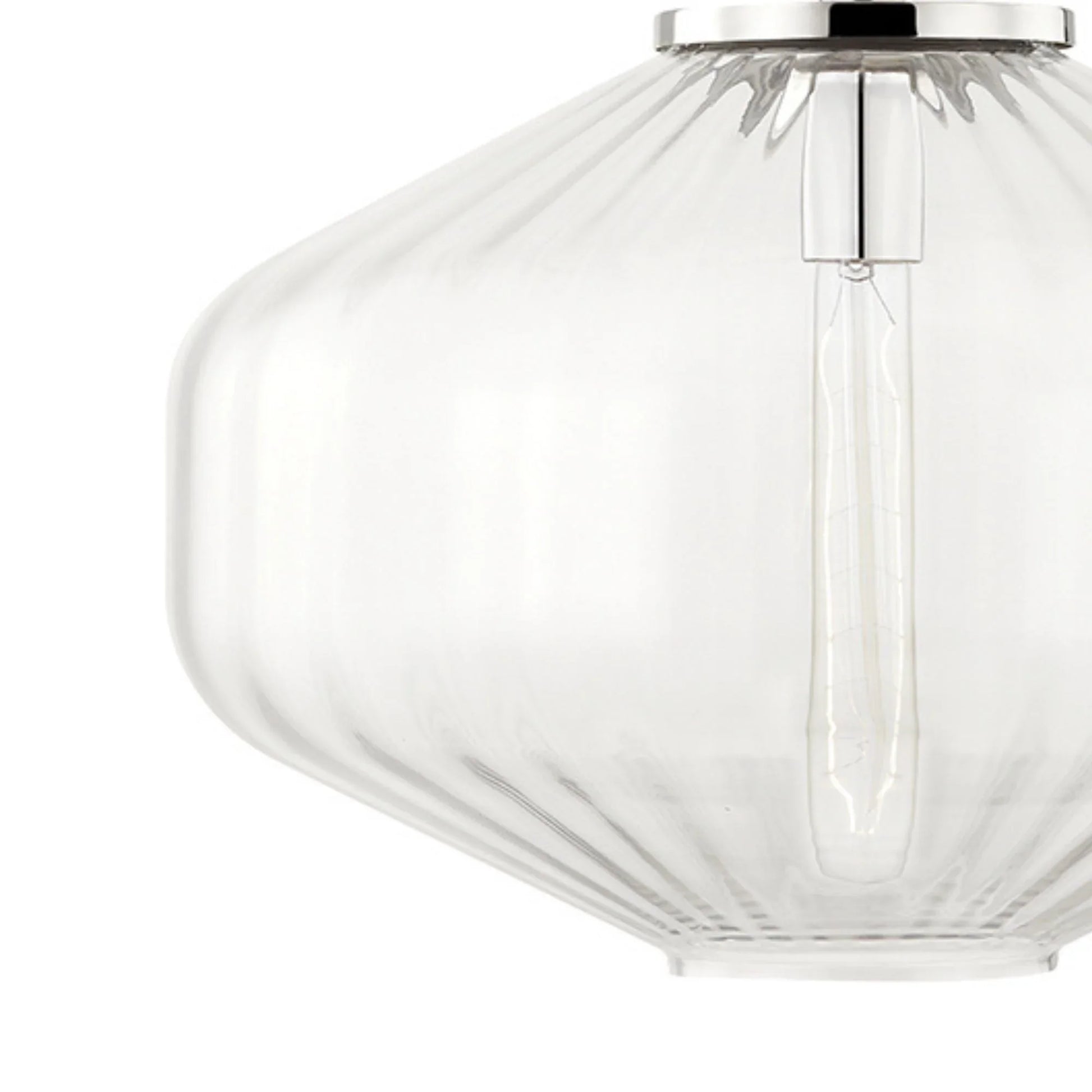 Hudson Valley Lighting - Bennett 18" Pendant, Polished Nickel Finish | Bees Lighting