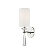 Birch 15" Wall Sconce, Polished Nickel Finish