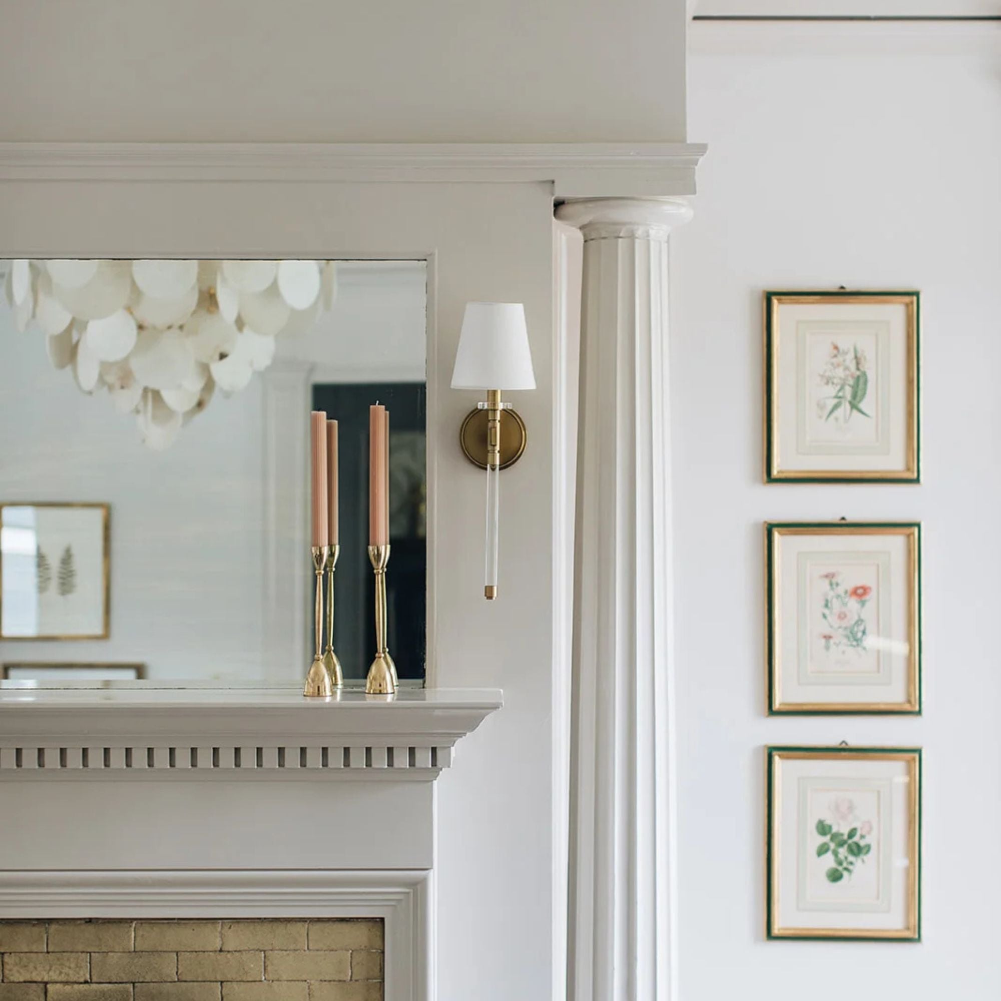 Blixen 21" Wall Sconce, Aged Brass Finish