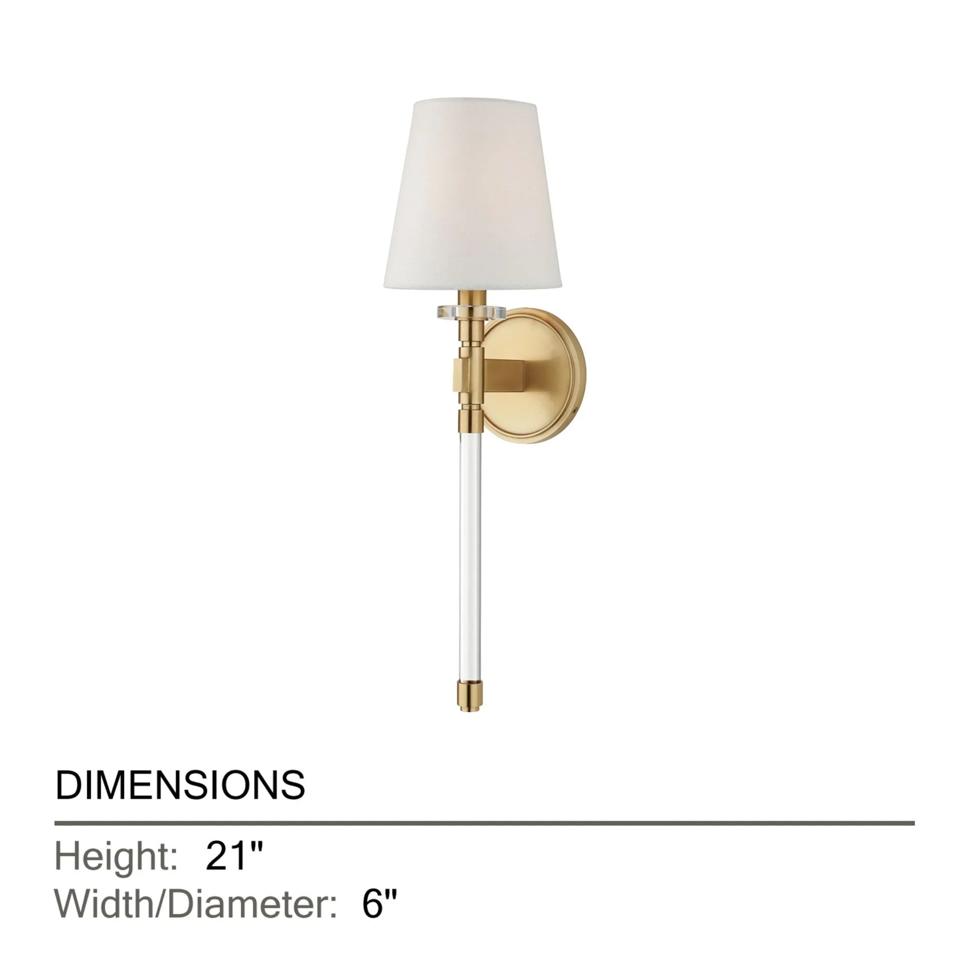 Hudson Valley Lighting - Blixen 21" Wall Sconce, Aged Brass Finish | Bees Lighting