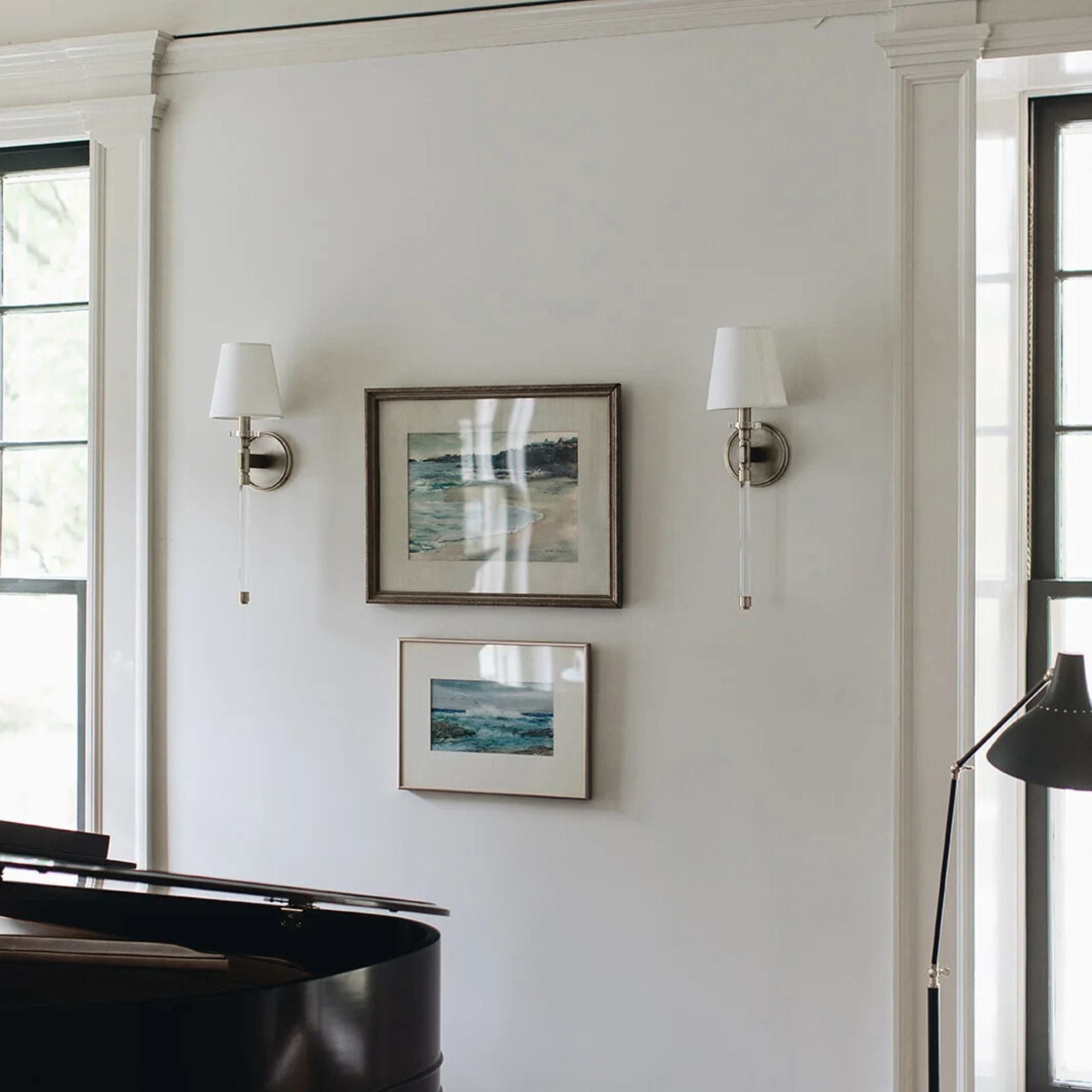 Blixen 21" Wall Sconce, Polished Nickel Finish