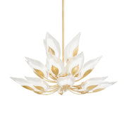Blossom 41" 20-Light Chandelier, Gold Leaf Finish