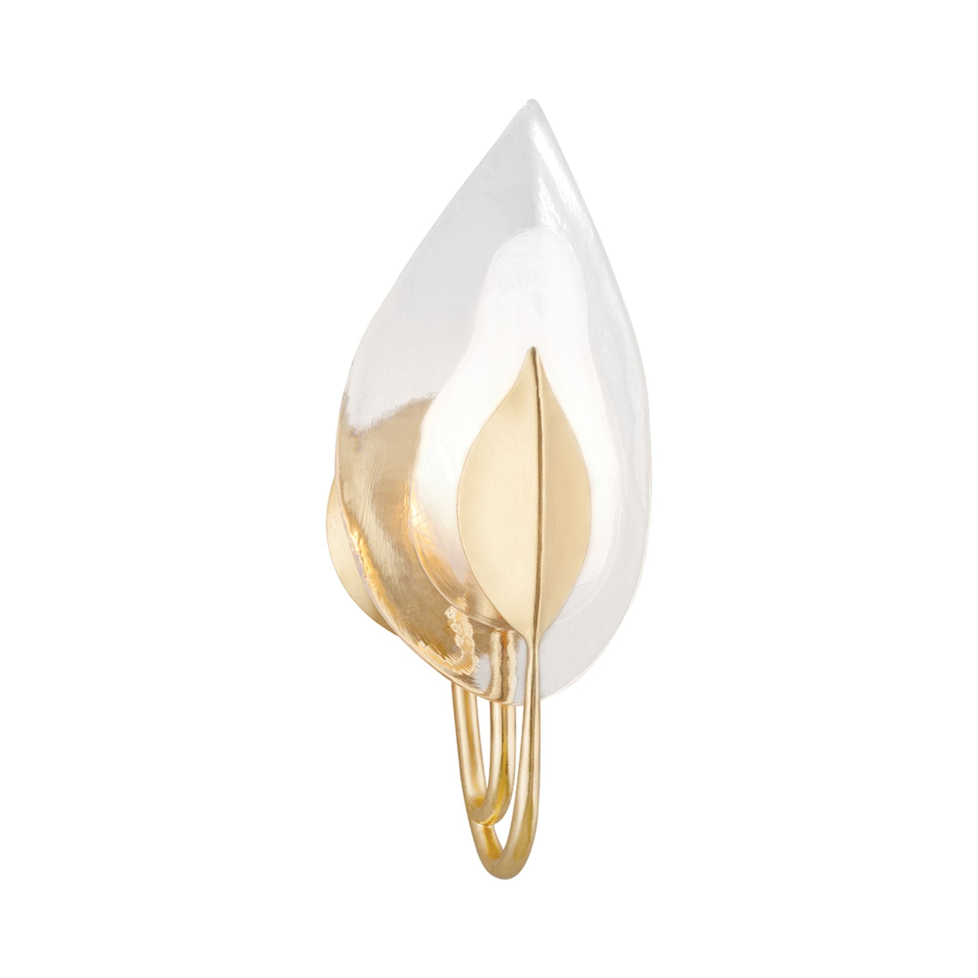 Blossom 16" Wall Sconce, Gold Leaf Finish