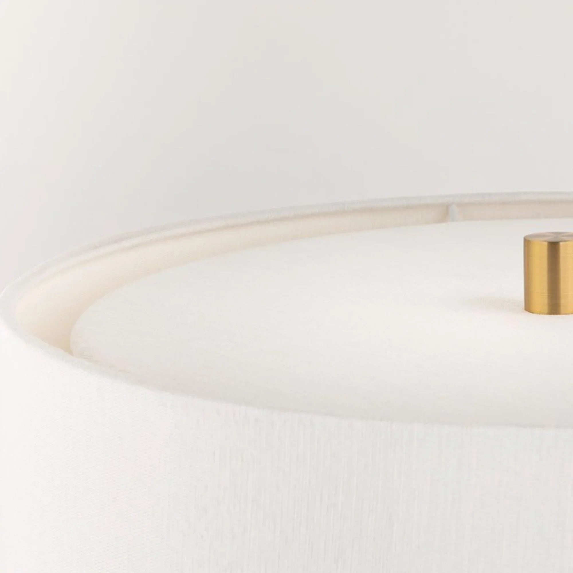 Hudson Valley Lighting - Borneo 26" Table Lamp, Aged Brass/Soft Off White Finish | Bees Lighting