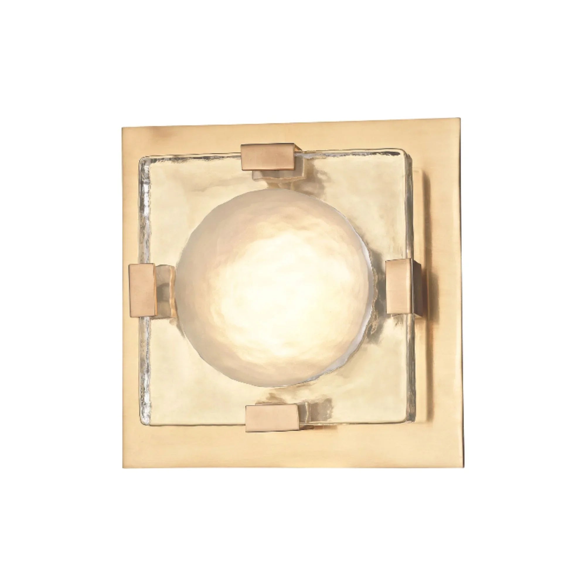 Hudson Valley Lighting - Bourne 8" LED Wall Sconce, Aged Brass Finish | Bees Lighting