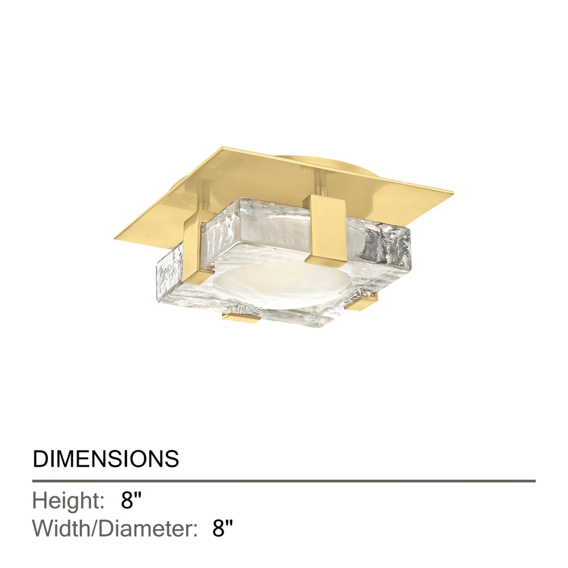 Hudson Valley Lighting - Bourne 8" LED Wall Sconce, Aged Brass Finish | Bees Lighting