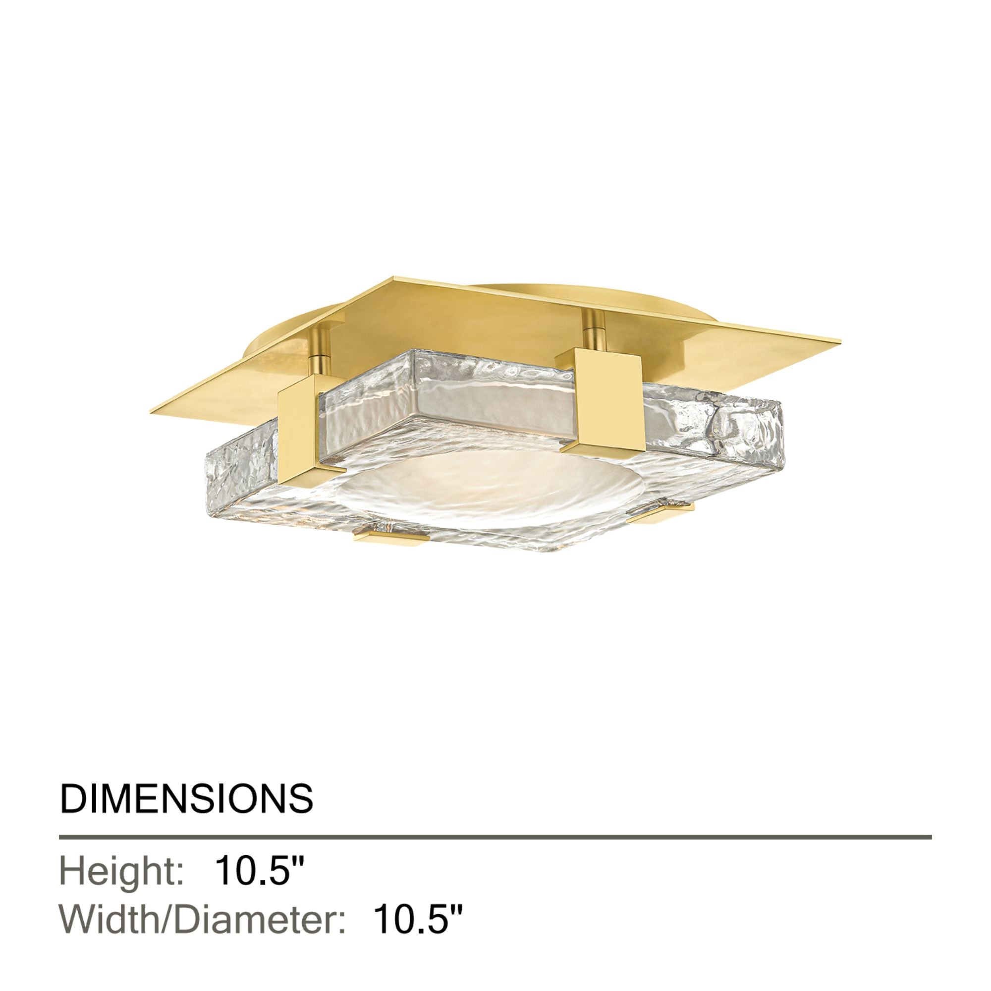 Bourne 11" LED Wall Sconce, Aged Brass Finish