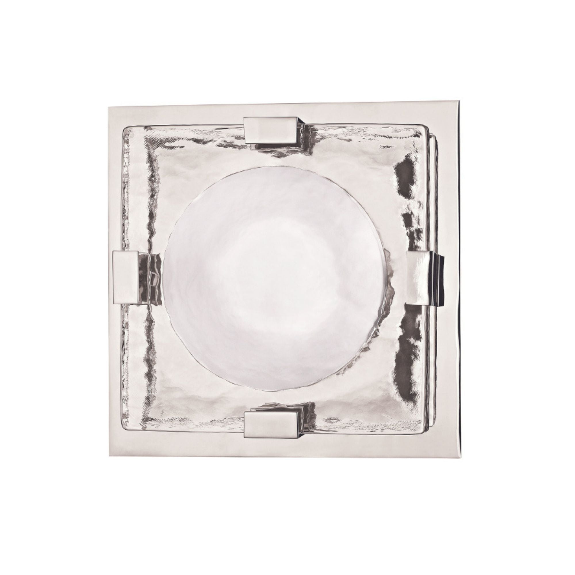 Bourne 11 in. LED Semi-flush Mount Light Polished Nickel finish