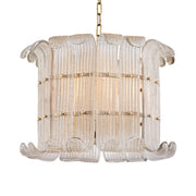 Brasher 23" 8-Light Chandelier, Aged Brass Finish