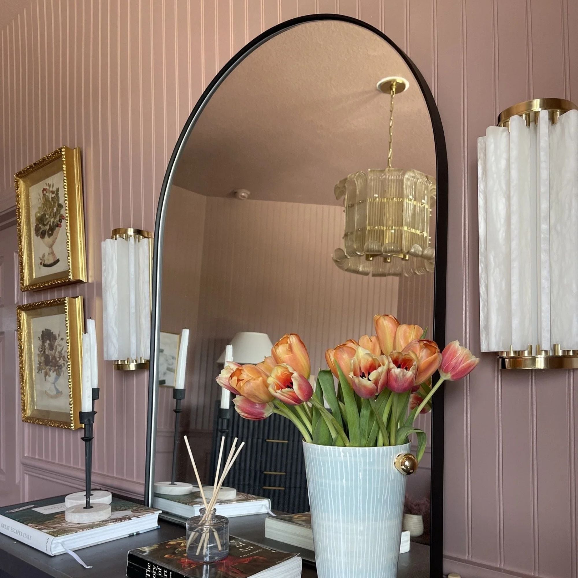 Brasher 23" 8-Light Chandelier, Aged Brass Finish