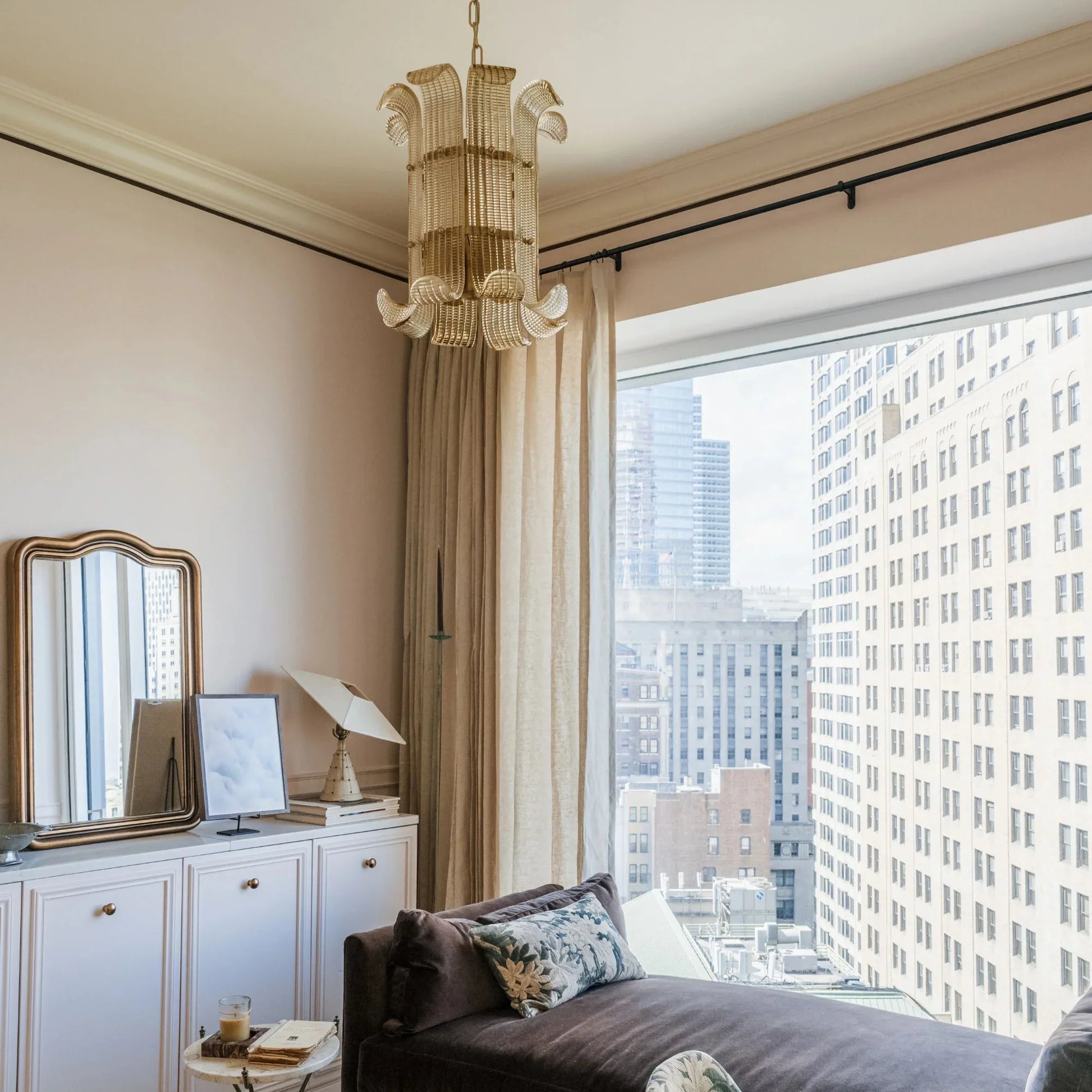 Hudson Valley Lighting - Brasher 16" 4-Light Pendant, Aged Brass Finish | Bees Lighting