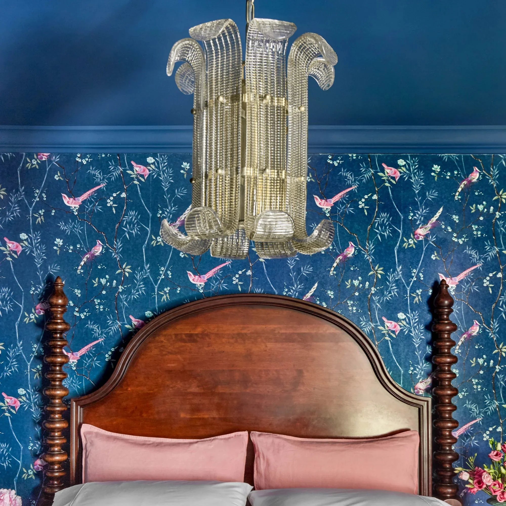 Brasher 16" 4-Light Pendant, Polished Nickel Finish