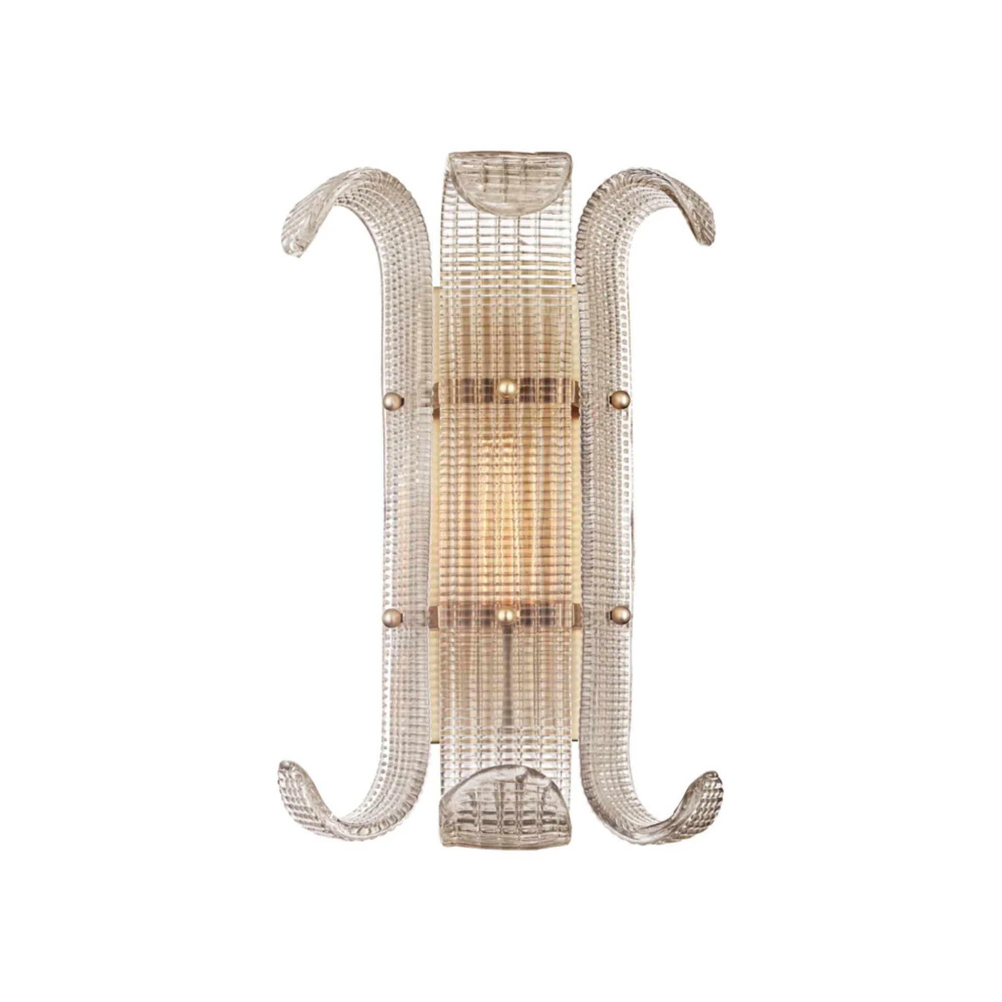Brasher 16" Wall Sconce, Aged Brass Finish