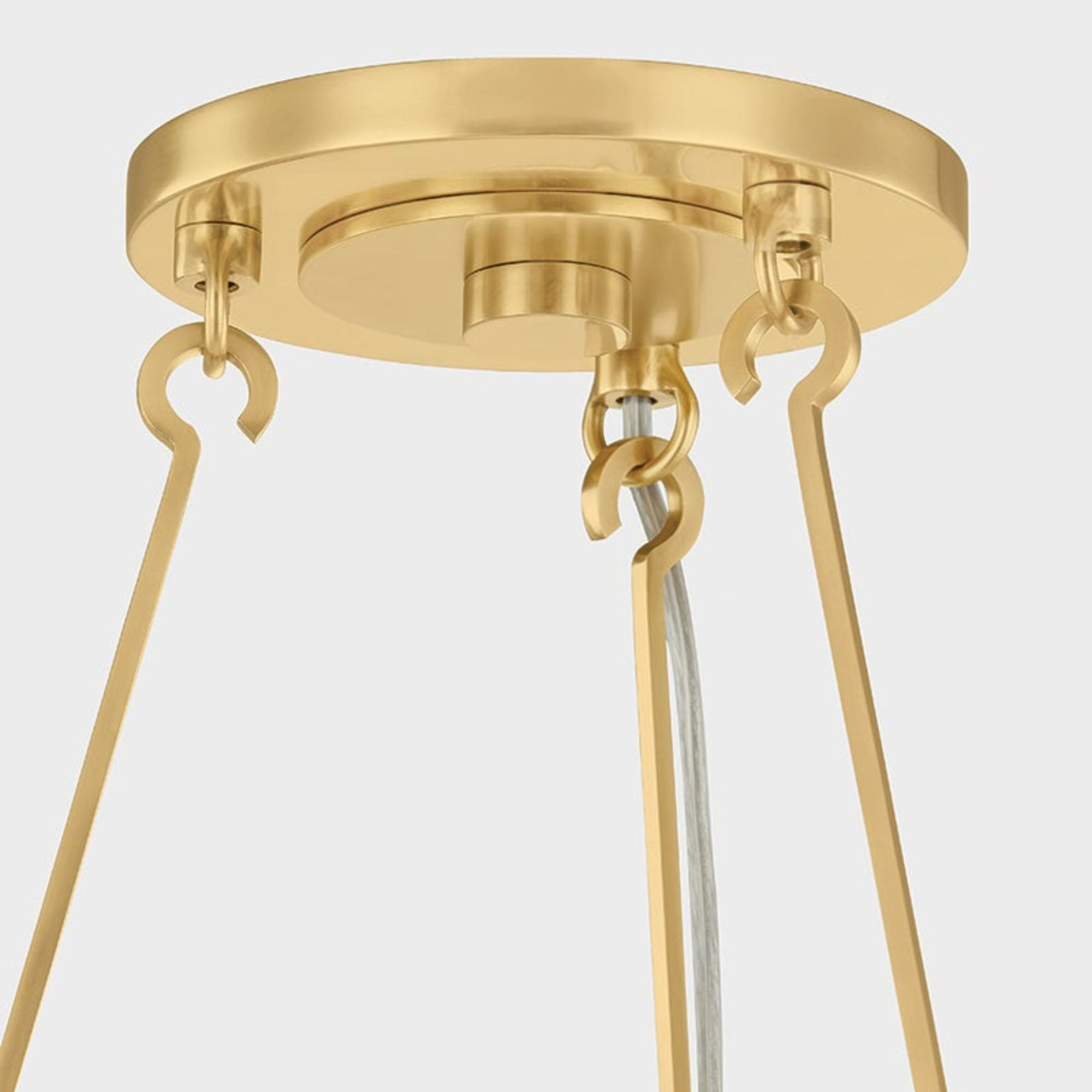 Bridgeton 30" 6-Light Chandelier, Aged Brass Finish