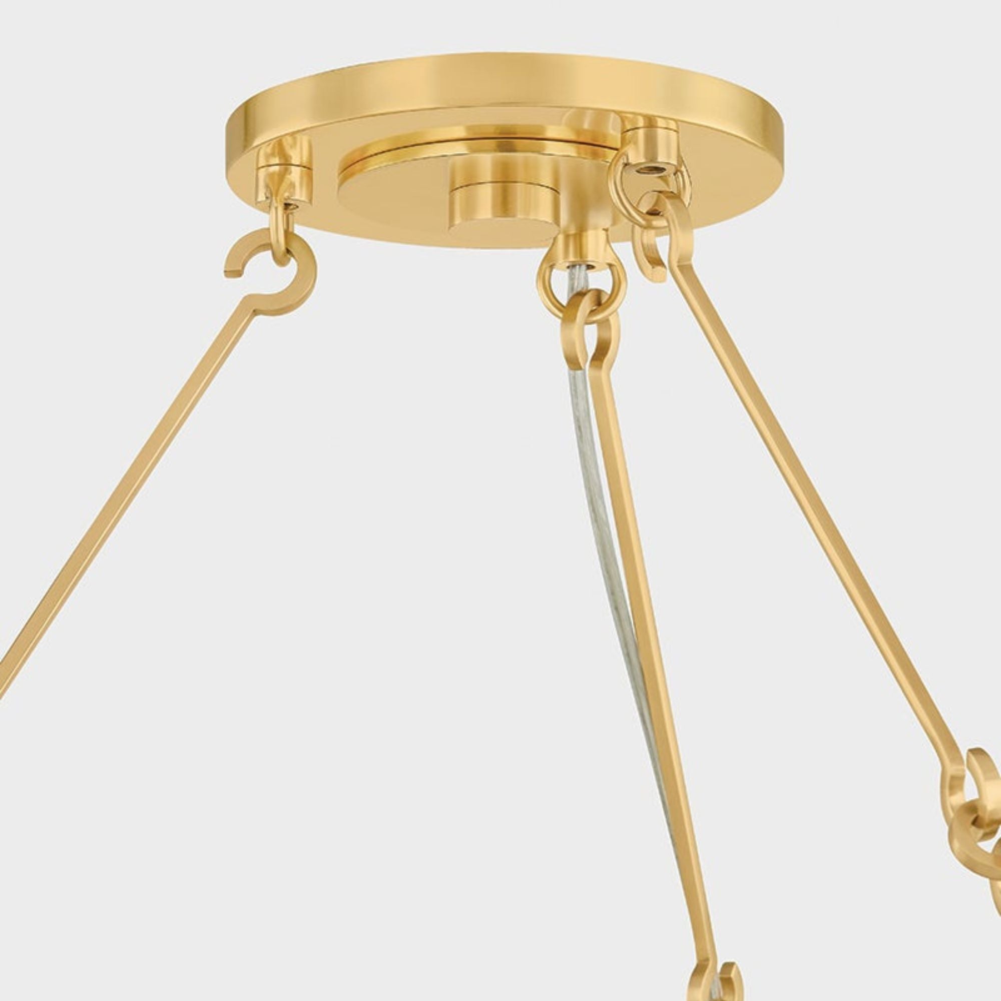 Bridgeton 46" 9-Light Chandelier, Aged Brass Finish