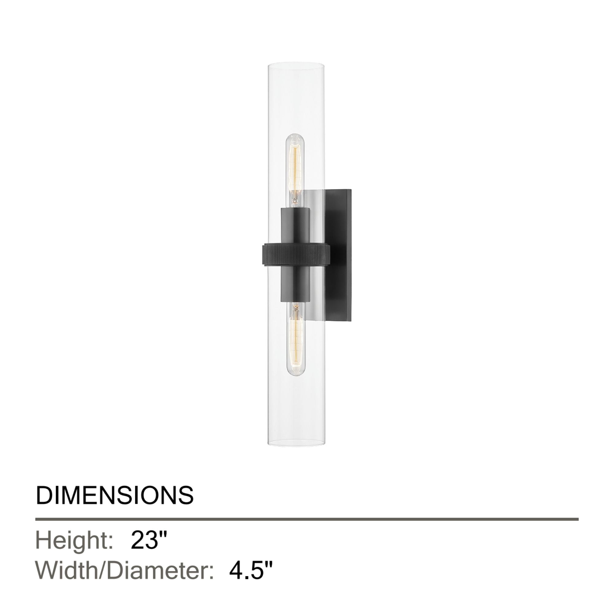 Briggs 23" 2-Light Wall Sconce, Old Bronze Finish