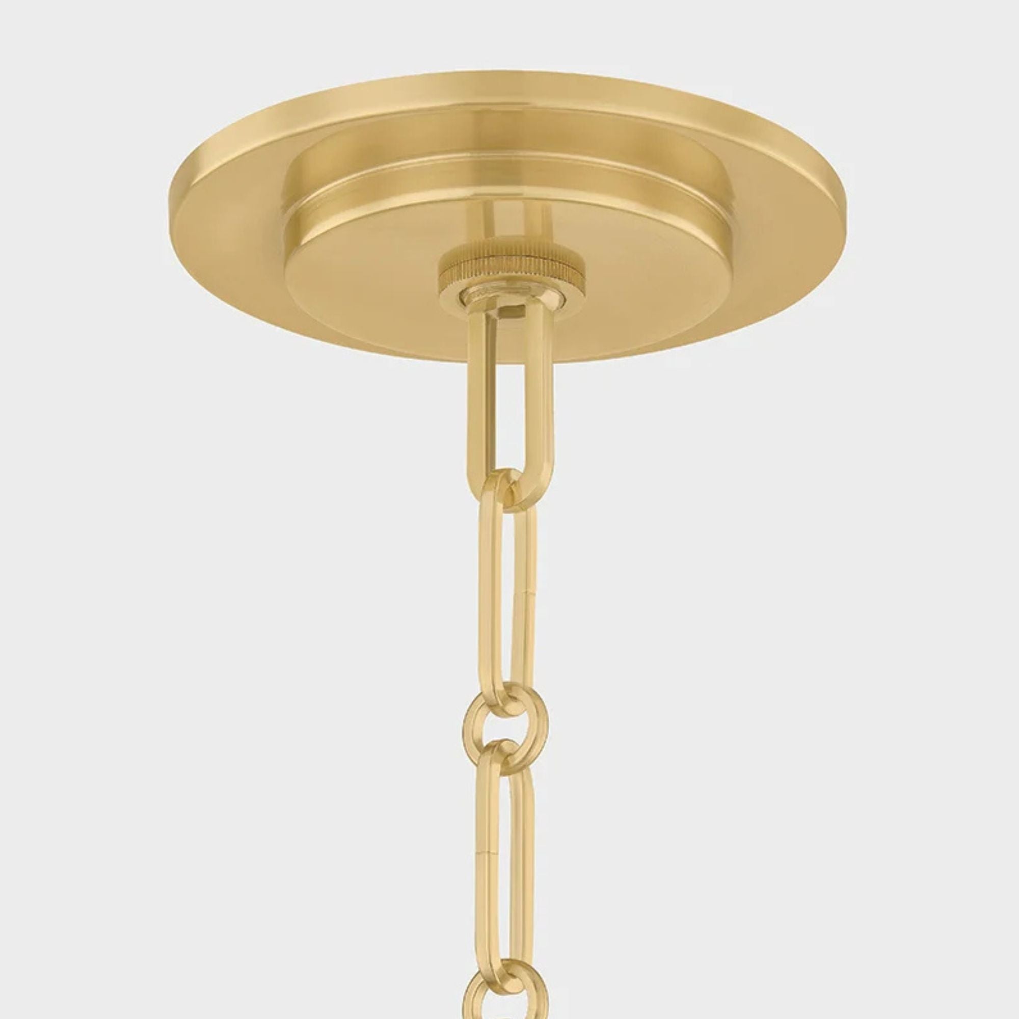 Hudson Valley Briscoe 22 in. 3-Light Pendant, Aged Brass & Soft White with White Glass Diffuser