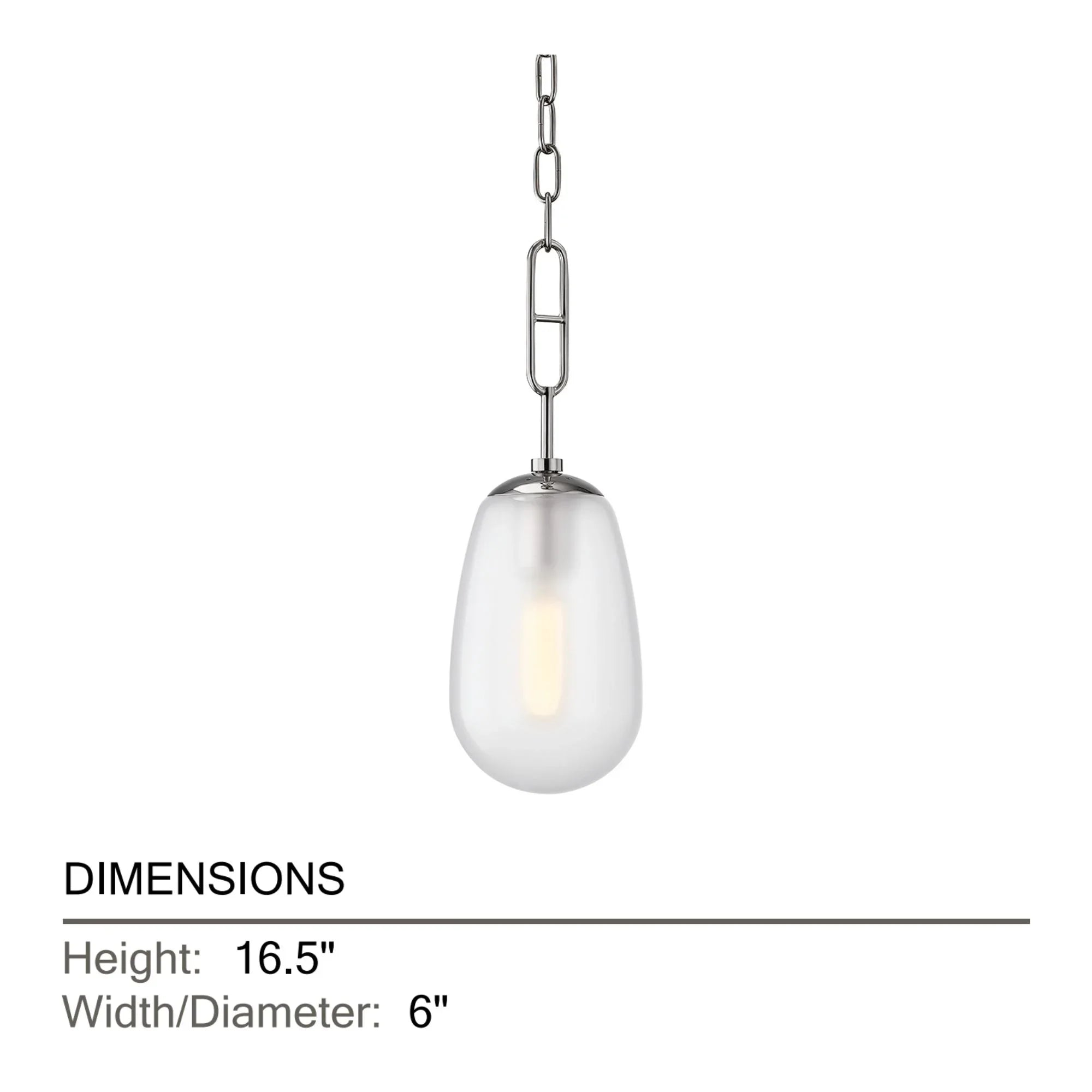 Hudson Valley Lighting - Bruckner 17" Pendant, Polished Nickel Finish | Bees Lighting