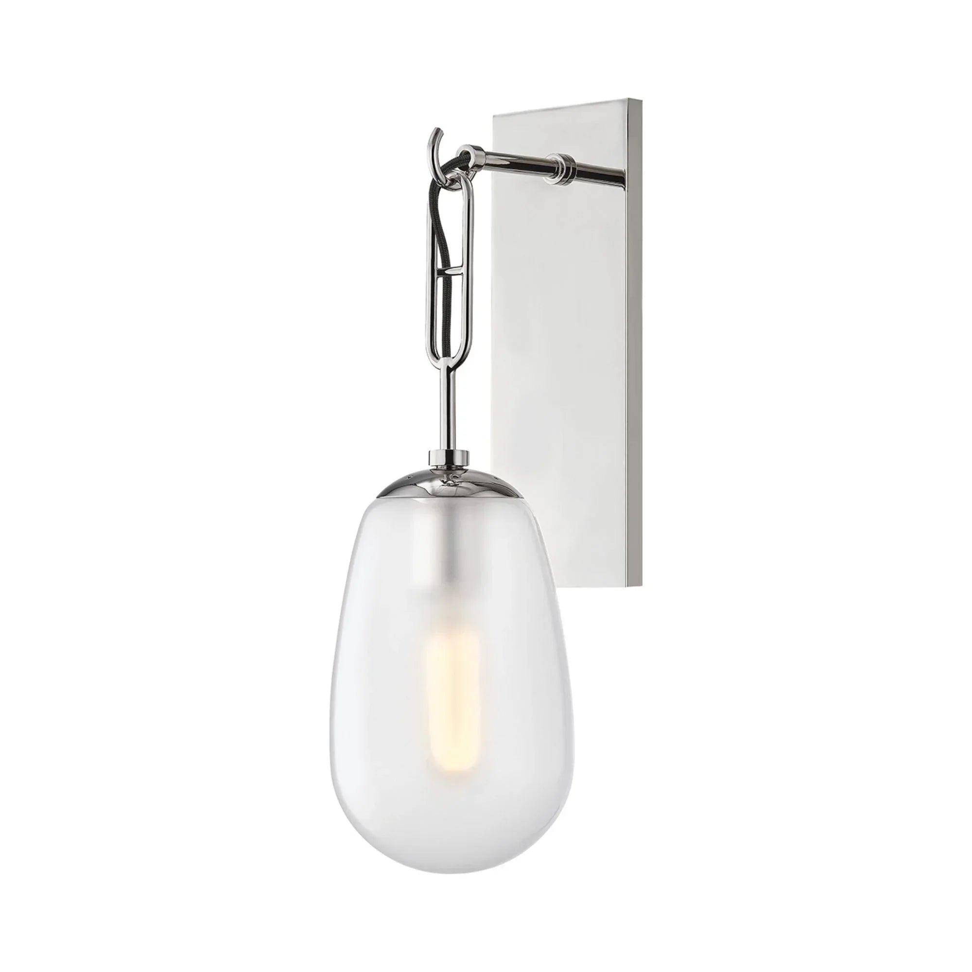 Bruckner 19" Wall Sconce, Polished Nickel Finish