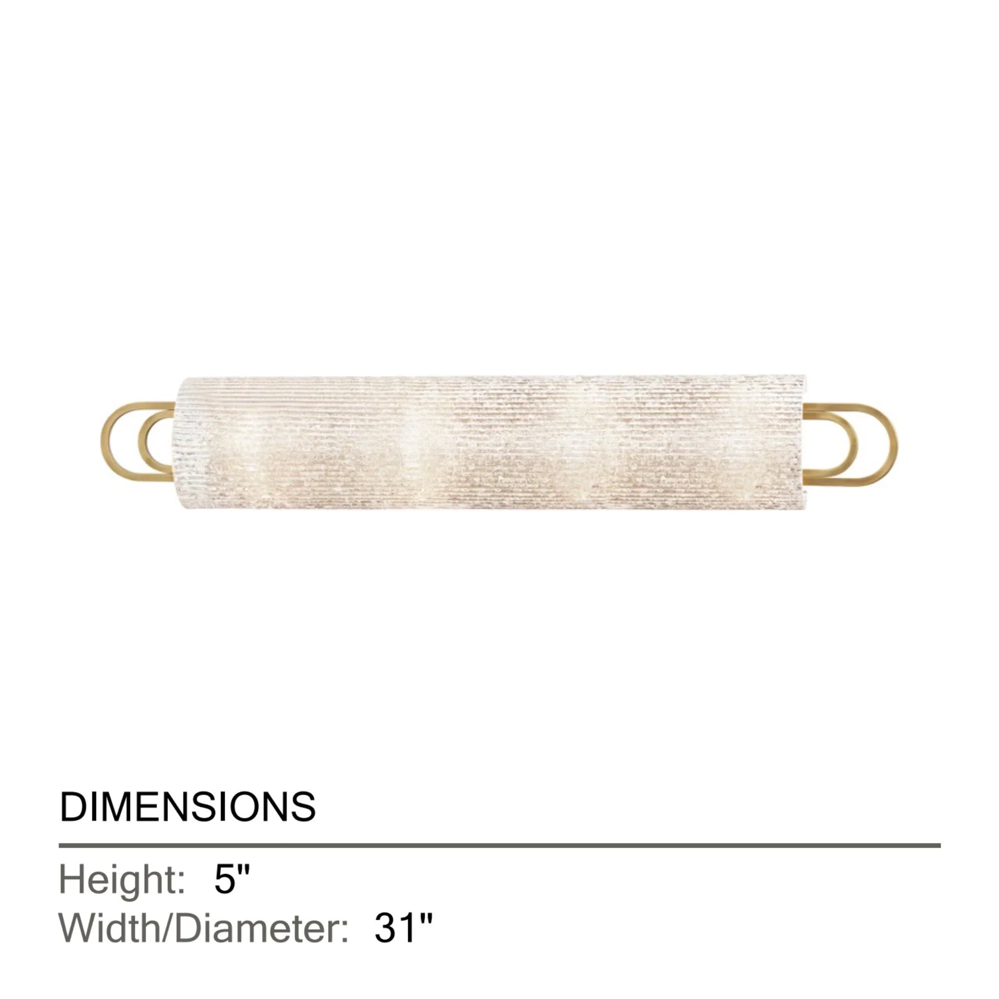 Hudson Valley Lighting - Buckley 31" Bath and Vanity Light, Aged Brass Finish | Bees Lighting