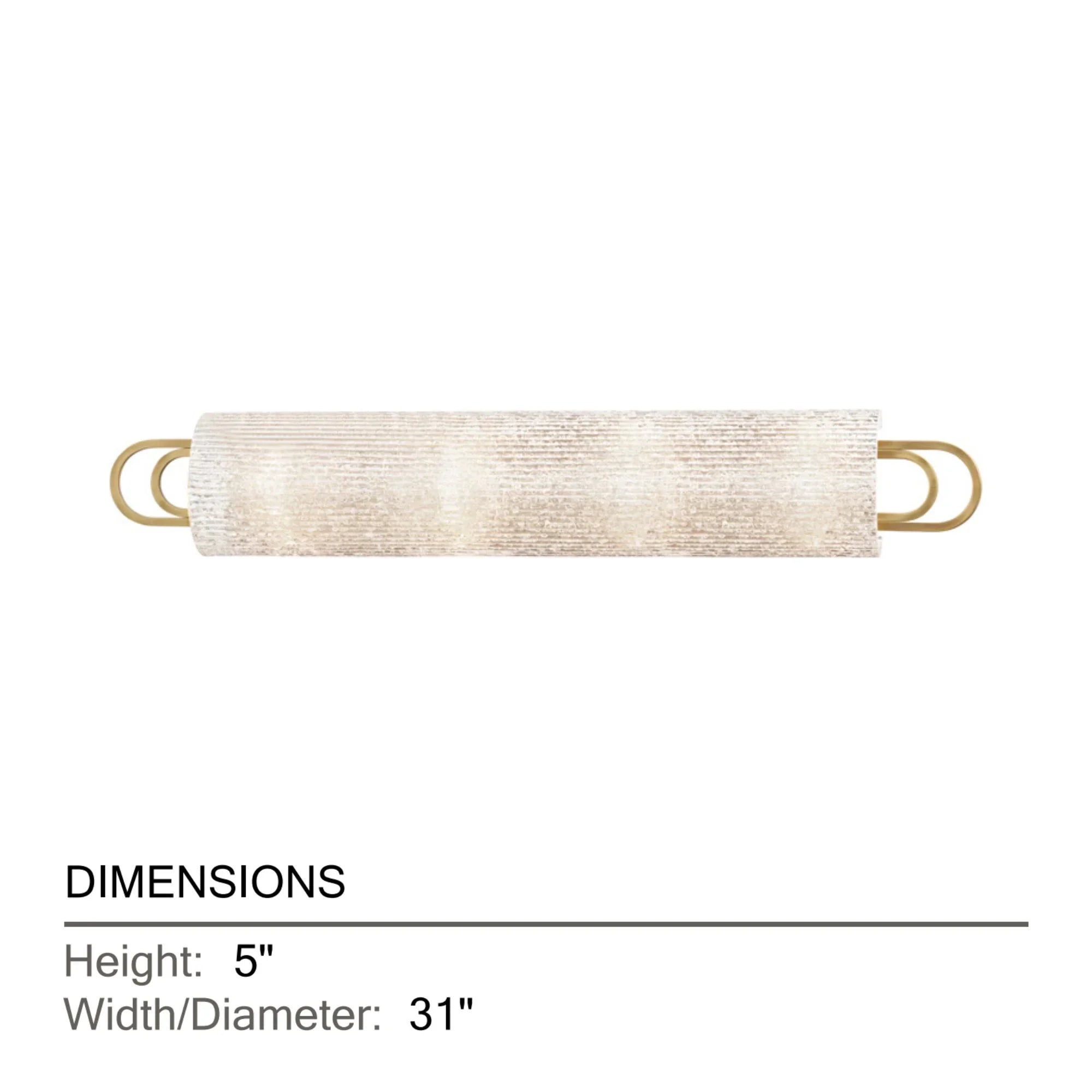 Hudson Valley Lighting - Buckley 31" Bath and Vanity Light, Aged Brass Finish | Bees Lighting