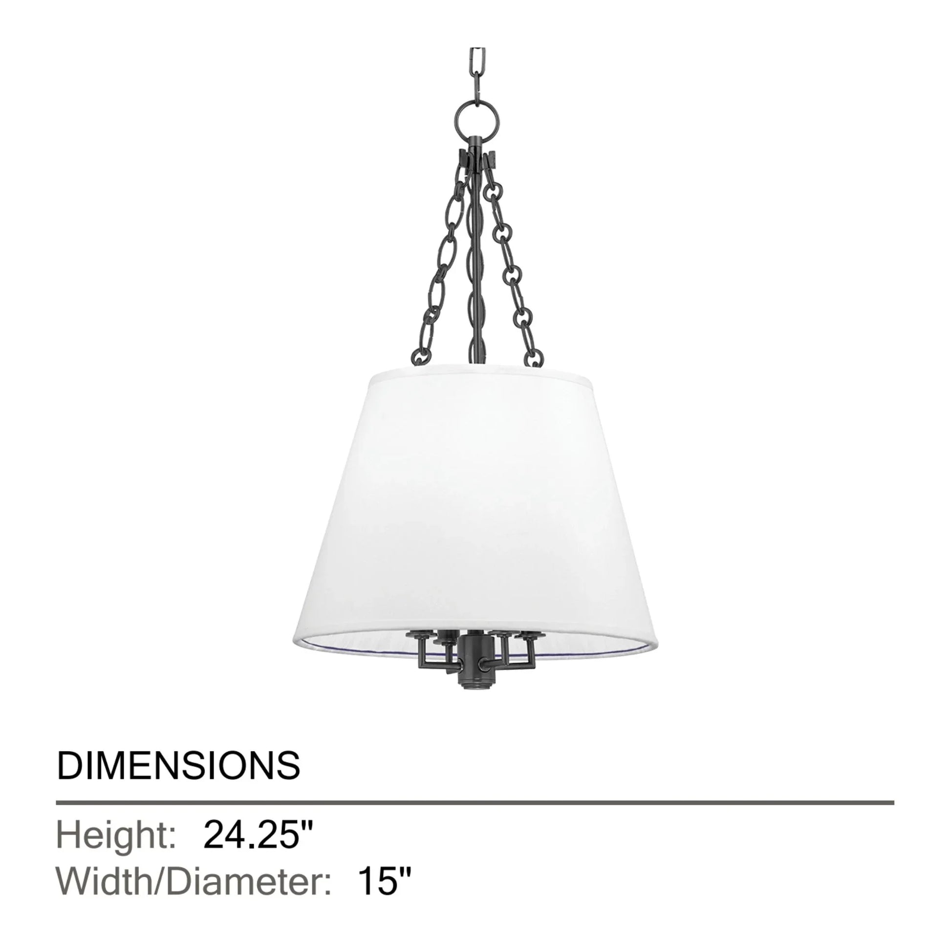 Hudson Valley Lighting - Burdett 24" 4-Light Pendant, Old Bronze Finish | Bees Lighting