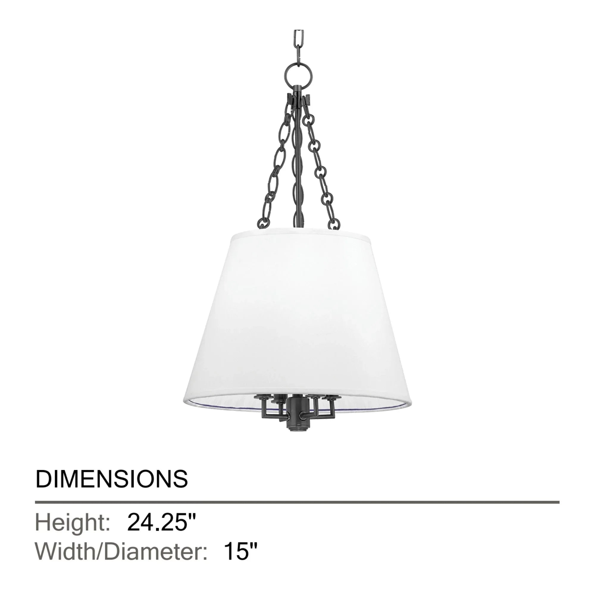 Hudson Valley Lighting - Burdett 24" 4-Light Pendant, Old Bronze Finish | Bees Lighting