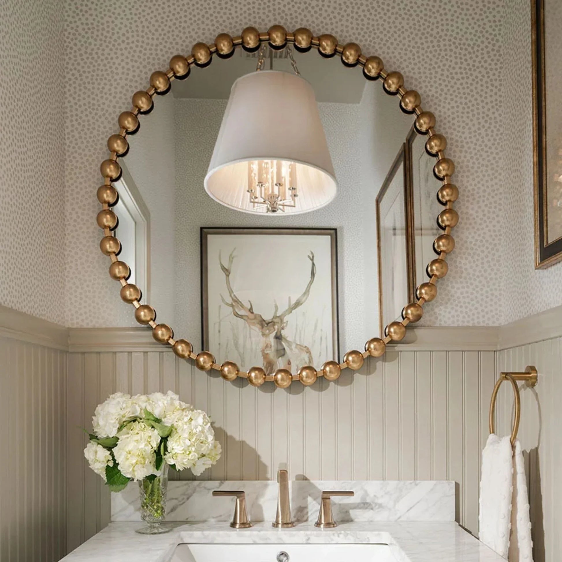 Hudson Valley Lighting - Burdett 24" 4-Light Pendant, Polished Nickel Finish | Bees Lighting