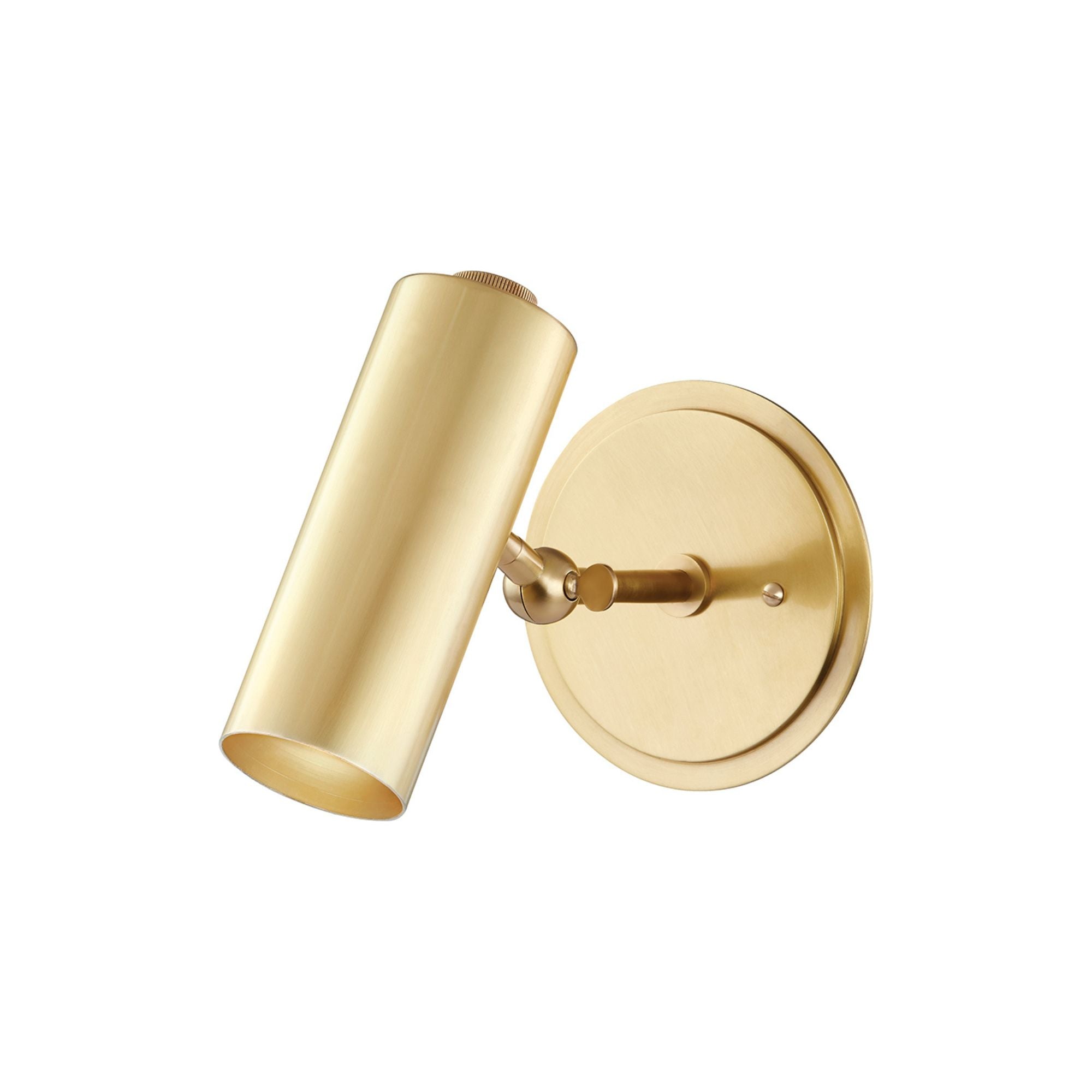 Bushwick 8" Wall Sconce, Aged Brass Finish