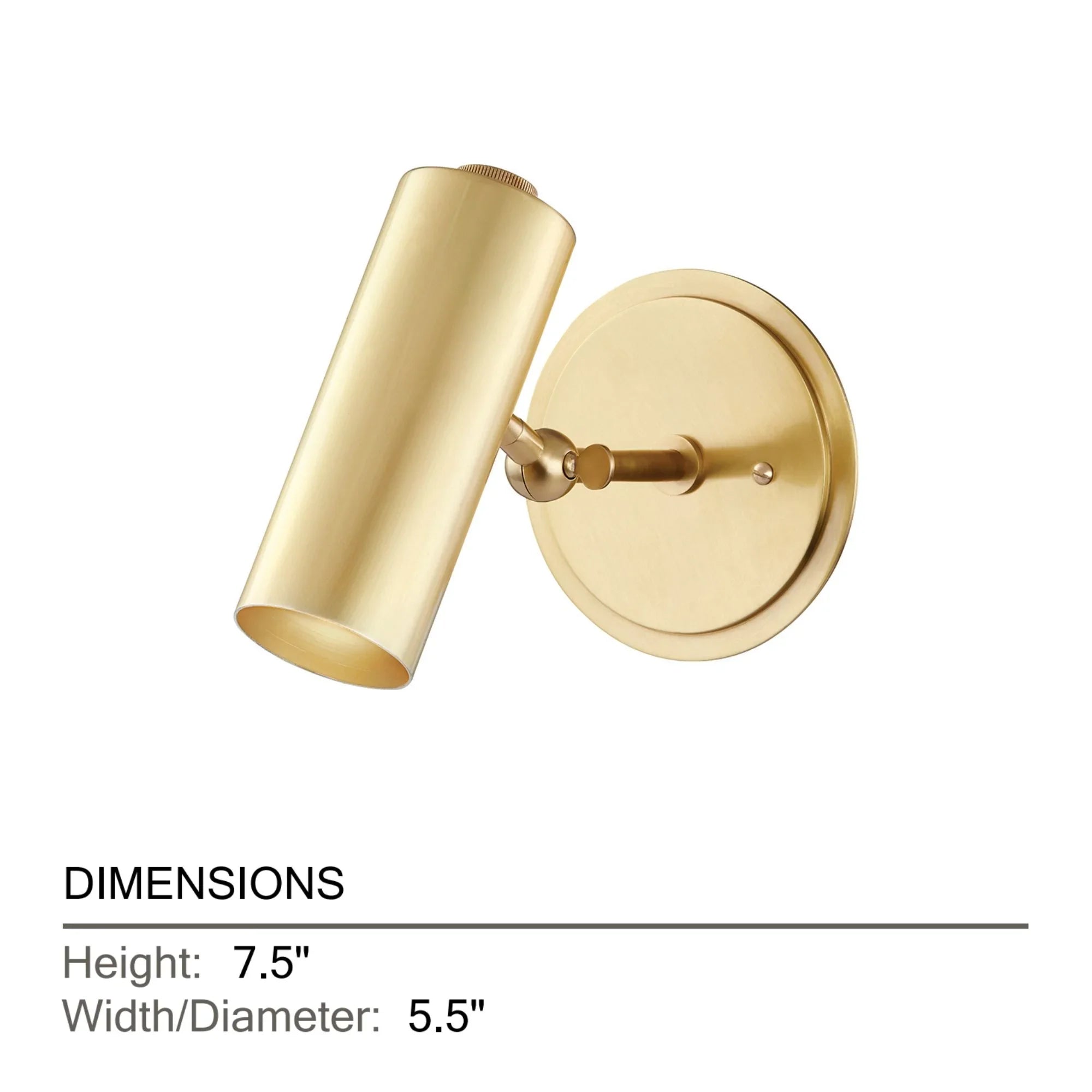 Hudson Valley Lighting - Bushwick 8" Wall Sconce, Aged Brass Finish | Bees Lighting