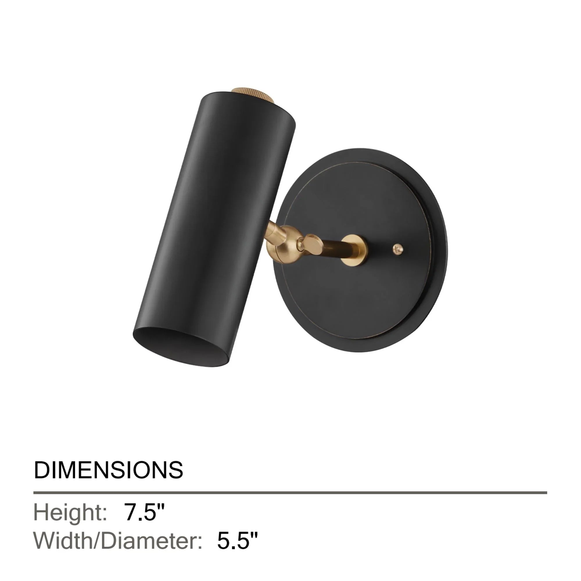 Bushwick 8" Wall Sconce, Aged Old Bronze Finish