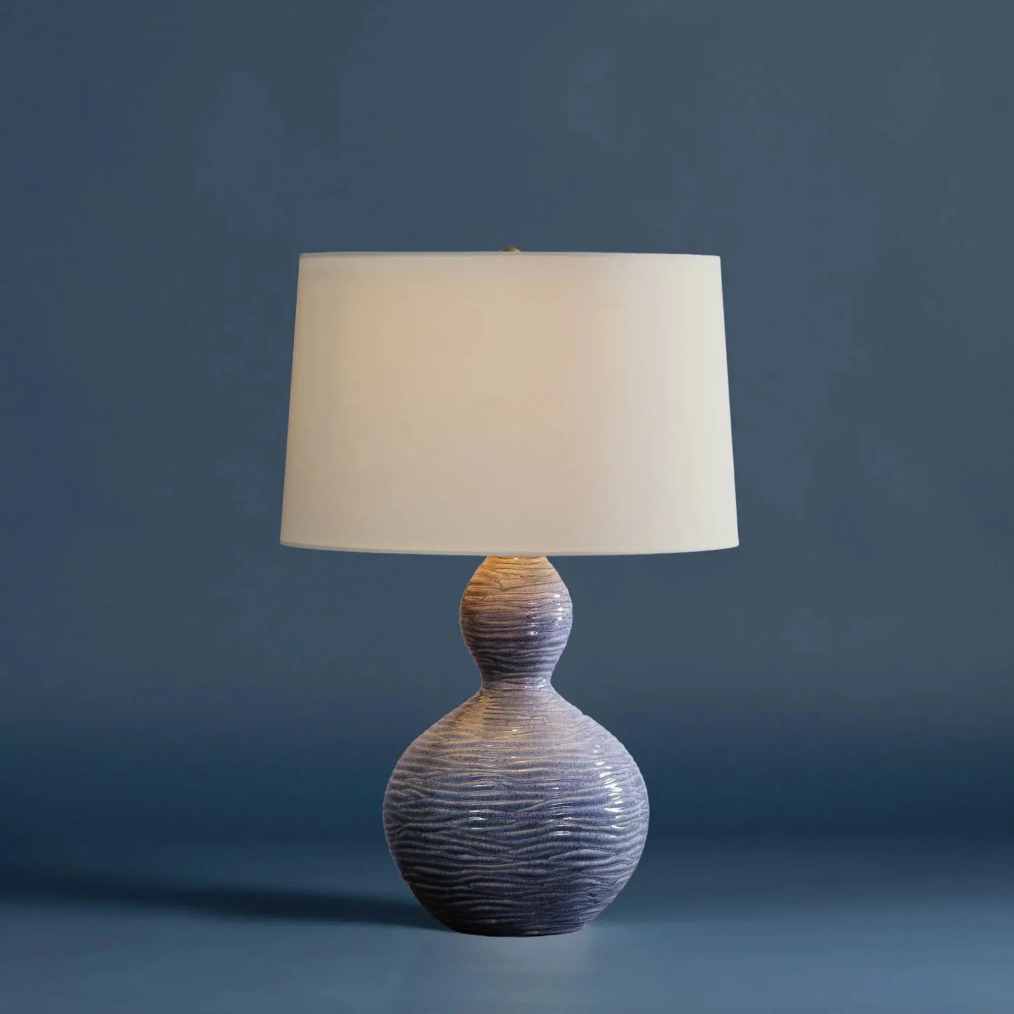 Hudson Valley Lighting - Cairns 27" Table Lamp, Aged Brass/Ceramic Crackle Black Finish | Bees Lighting