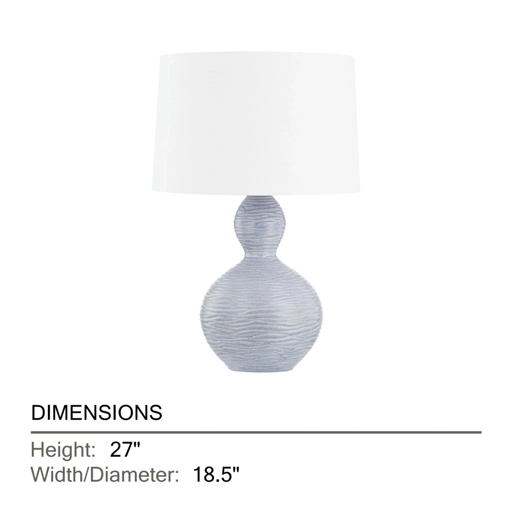 Hudson Valley Lighting - Cairns 27" Table Lamp, Aged Brass/Ceramic Crackle Black Finish | Bees Lighting