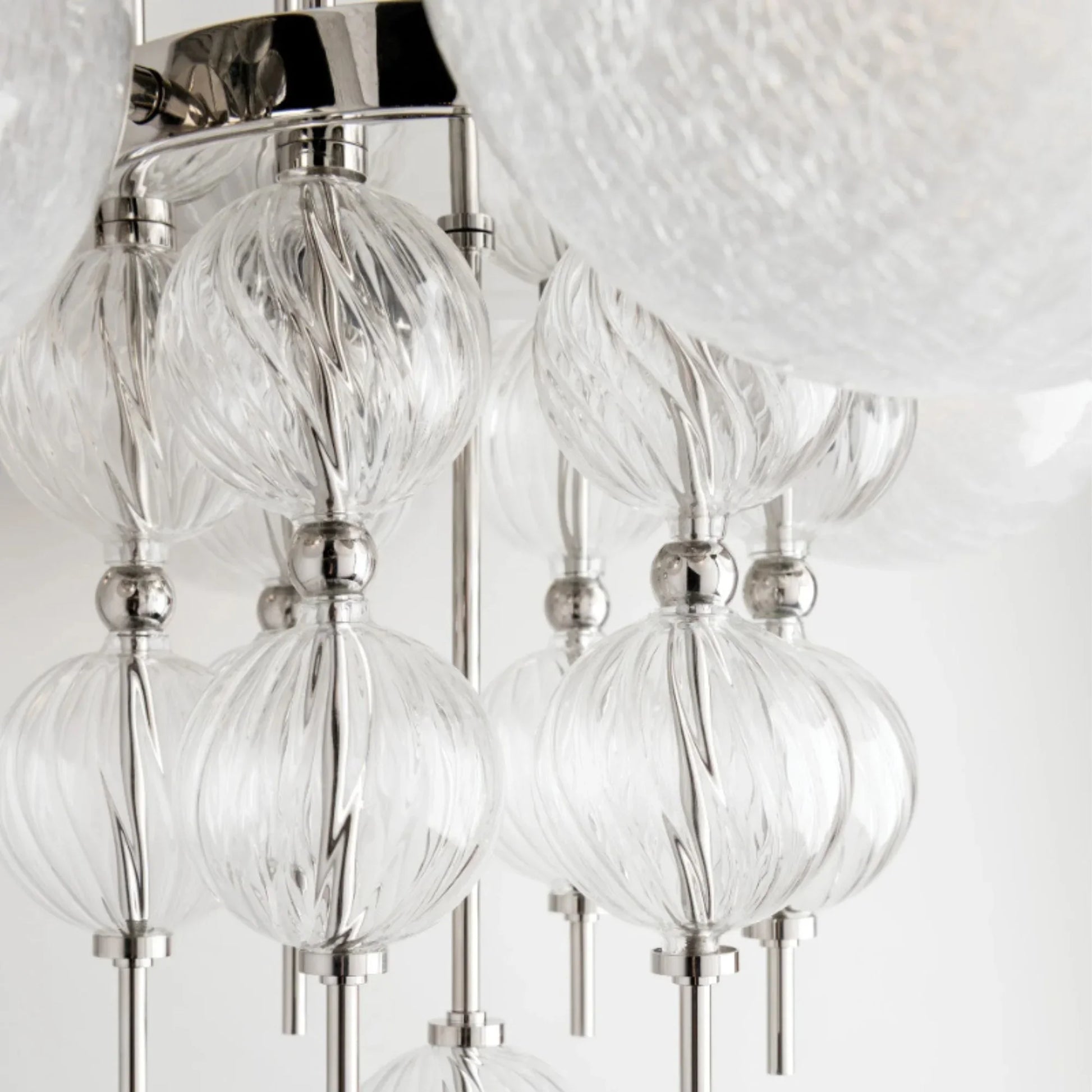Hudson Valley Lighting - Calypso 27" 6-Light Chandelier, Polished Nickel Finish | Bees Lighting