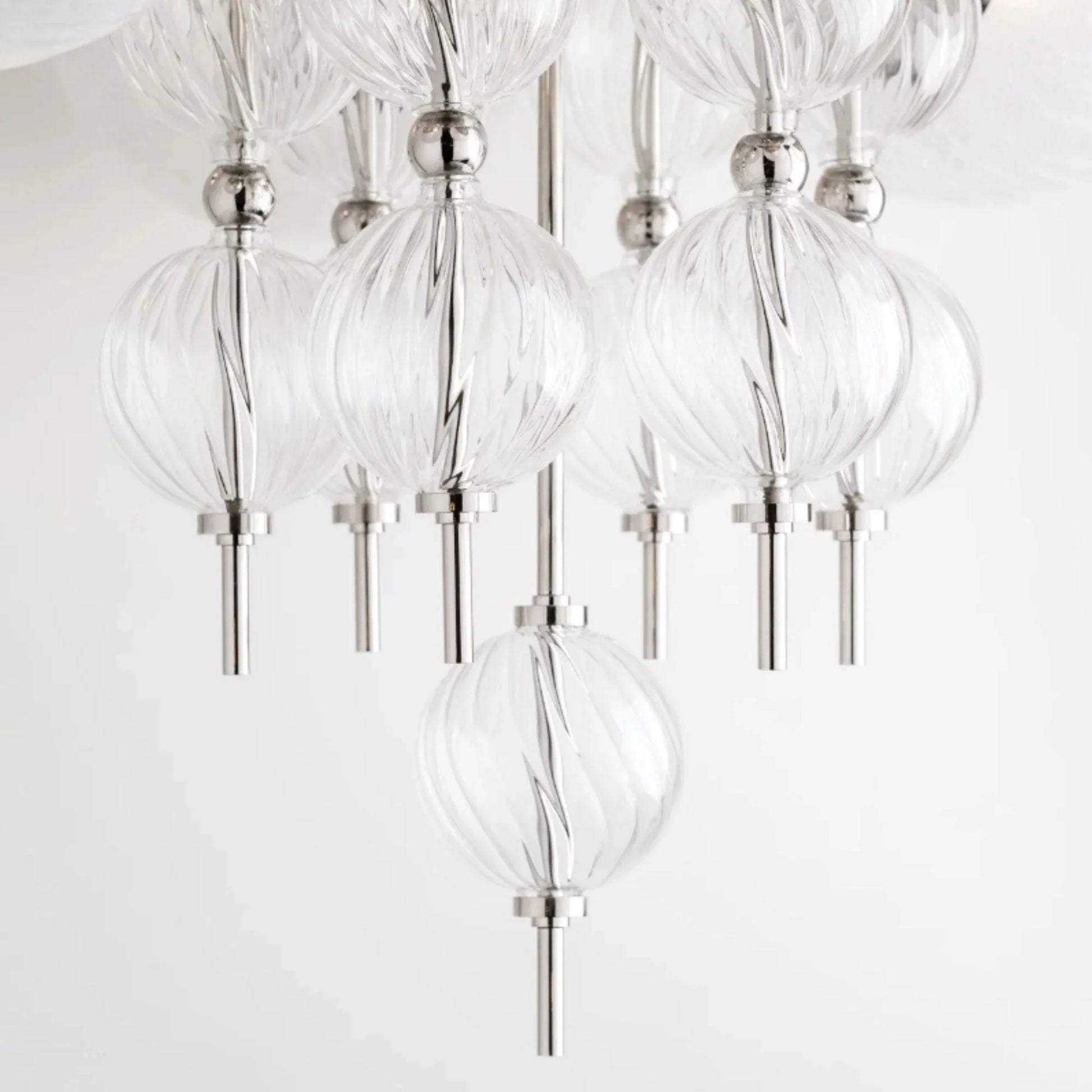Hudson Valley Lighting - Calypso 27" 6-Light Chandelier, Polished Nickel Finish | Bees Lighting