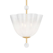 Cambria Heights 21" 3-Light Lantern, Aged Brass Finish