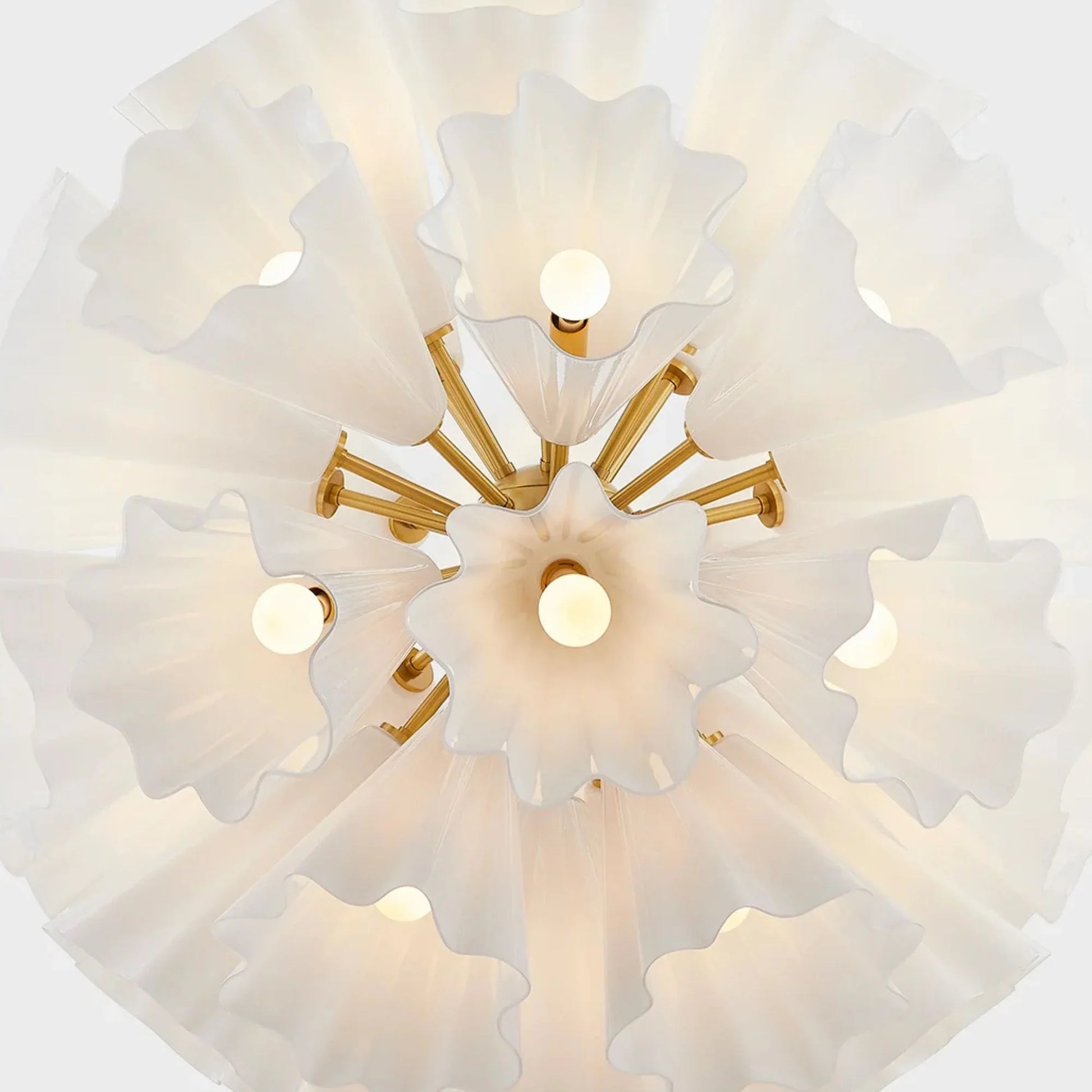 Hudson Valley Lighting - Capri 39" 33-Light Chandelier, Aged Brass Finish | Bees Lighting