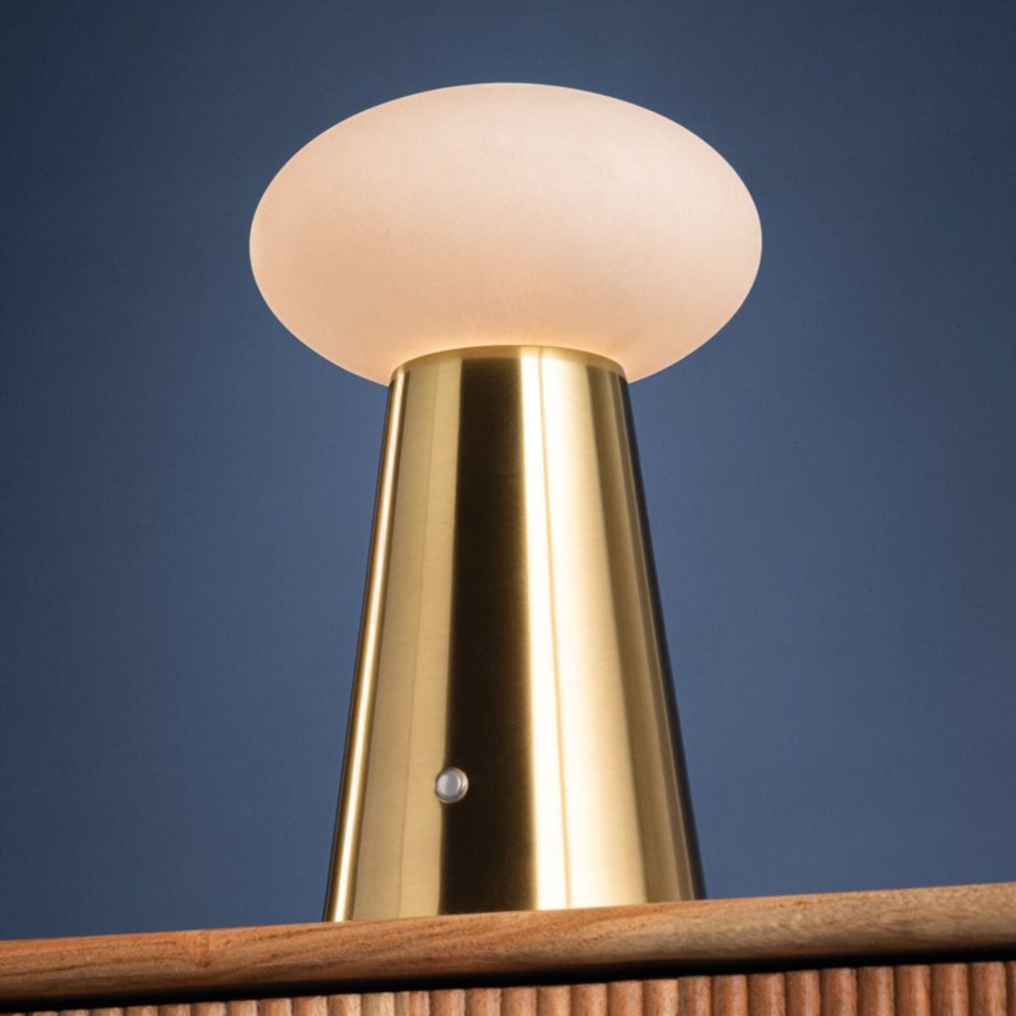 Cashel 10" LED Table Lamp, Aged Brass Finish
