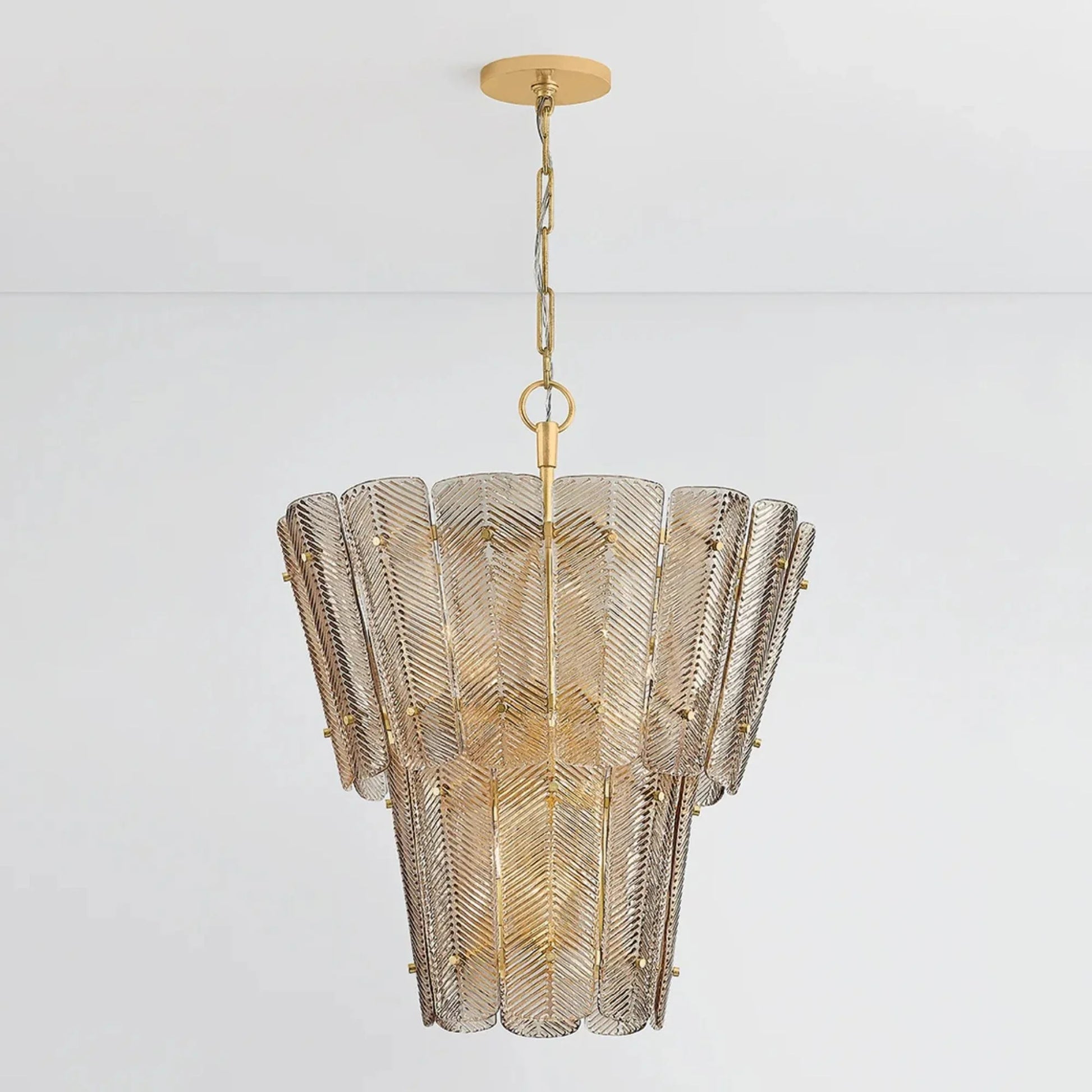 Hudson Valley Lighting - Cassian 34" 10-Light Chandelier, Vintage Gold Leaf Finish | Bees Lighting