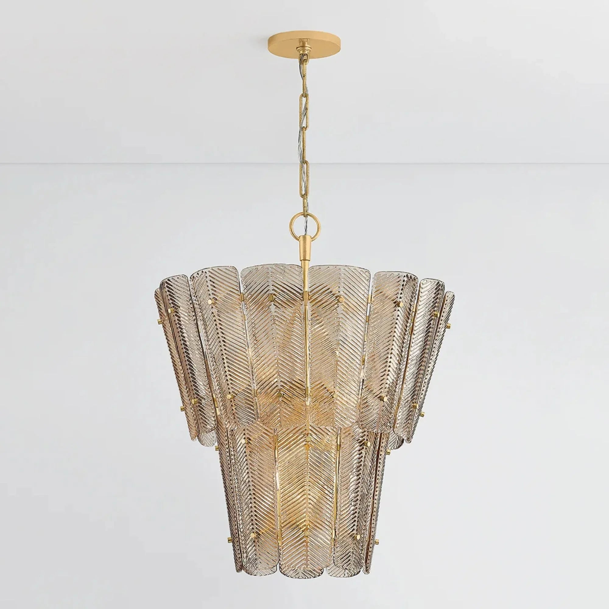 Hudson Valley Lighting - Cassian 34" 10-Light Chandelier, Vintage Gold Leaf Finish | Bees Lighting